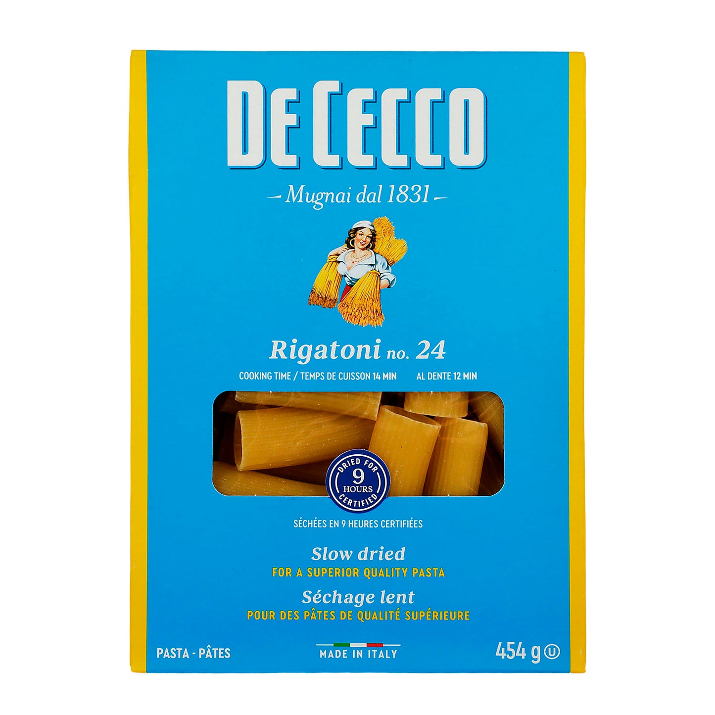 Pasta - De Cecco Rigatoni De Sémola de 454 gr - Italia