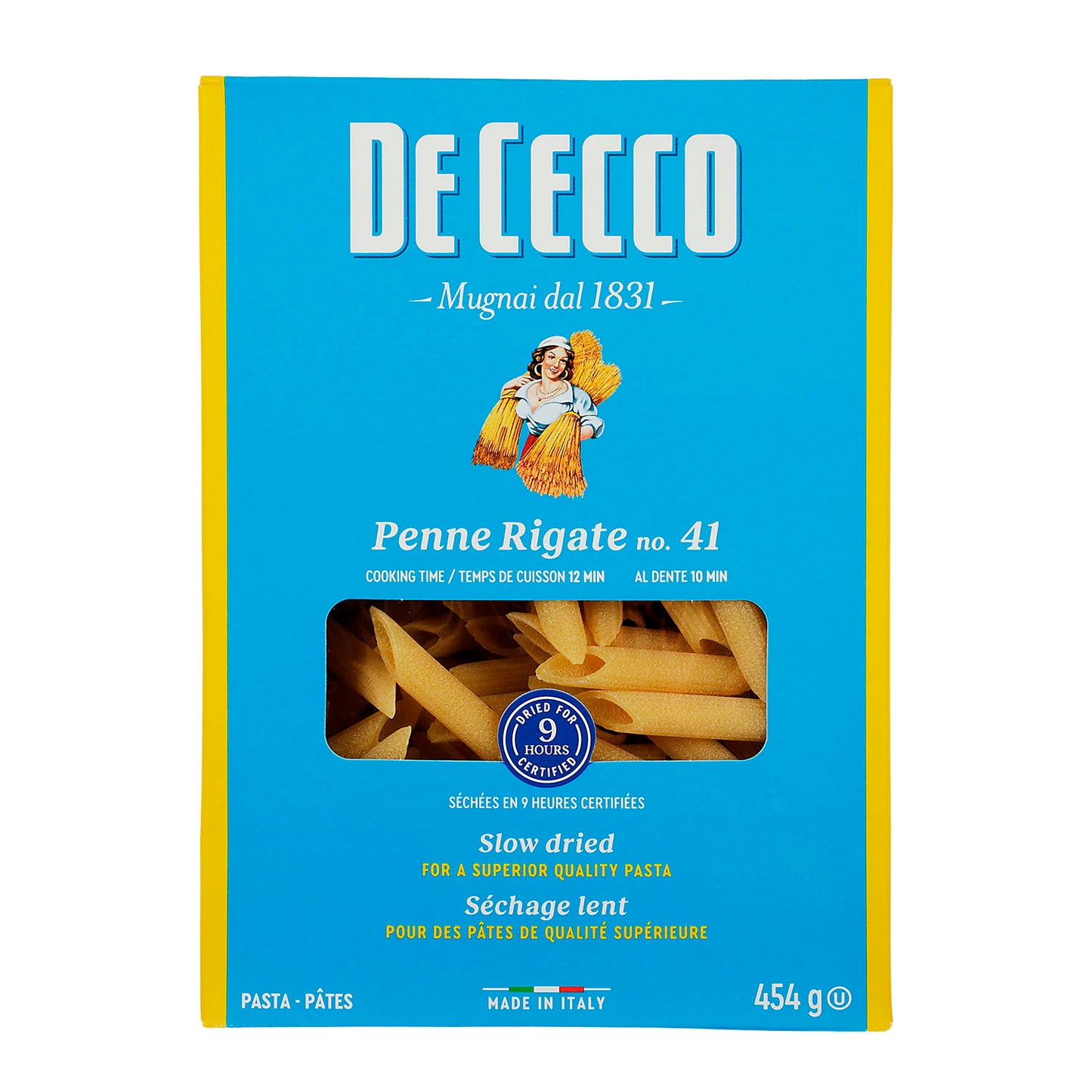 Pasta - De Cecco Penne Rigate De Sémola - 454 gr - Italia