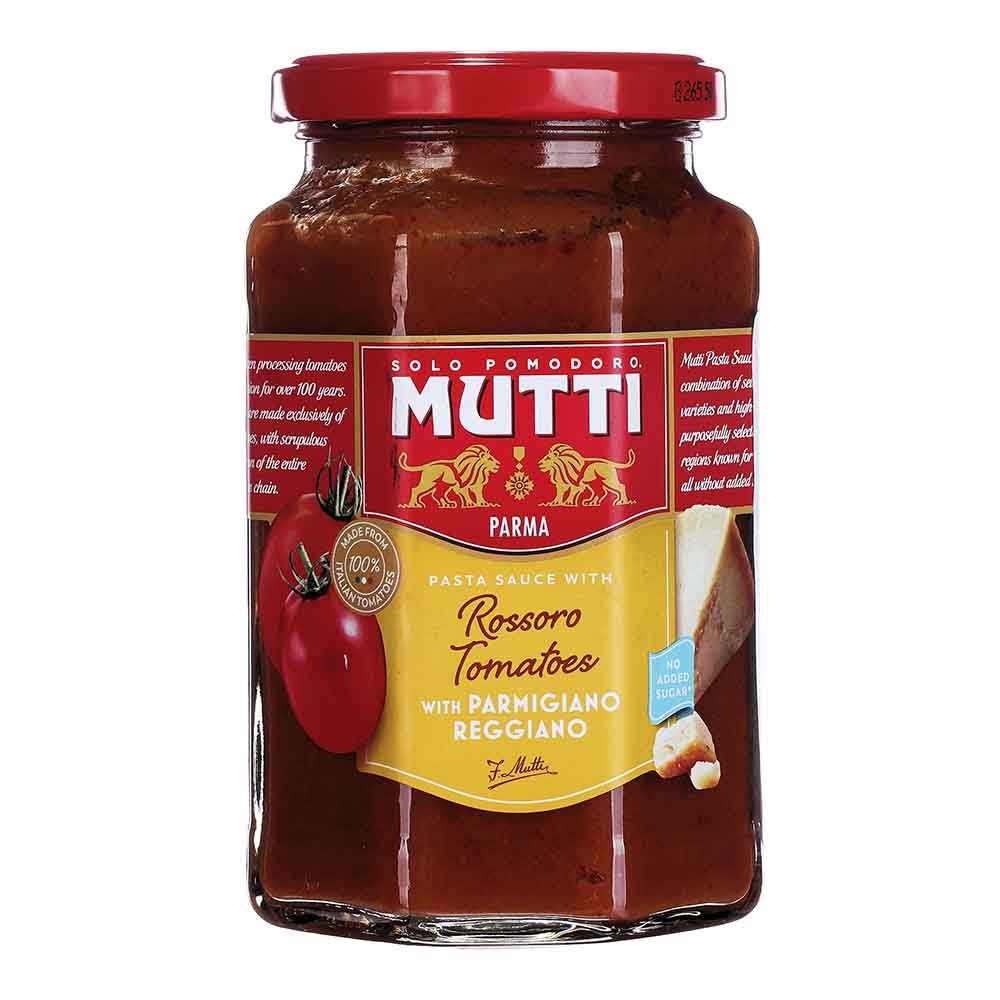 Salsa - Mutti de Tomate con Queso Parmigiano Reggiano - 400 g - Italia