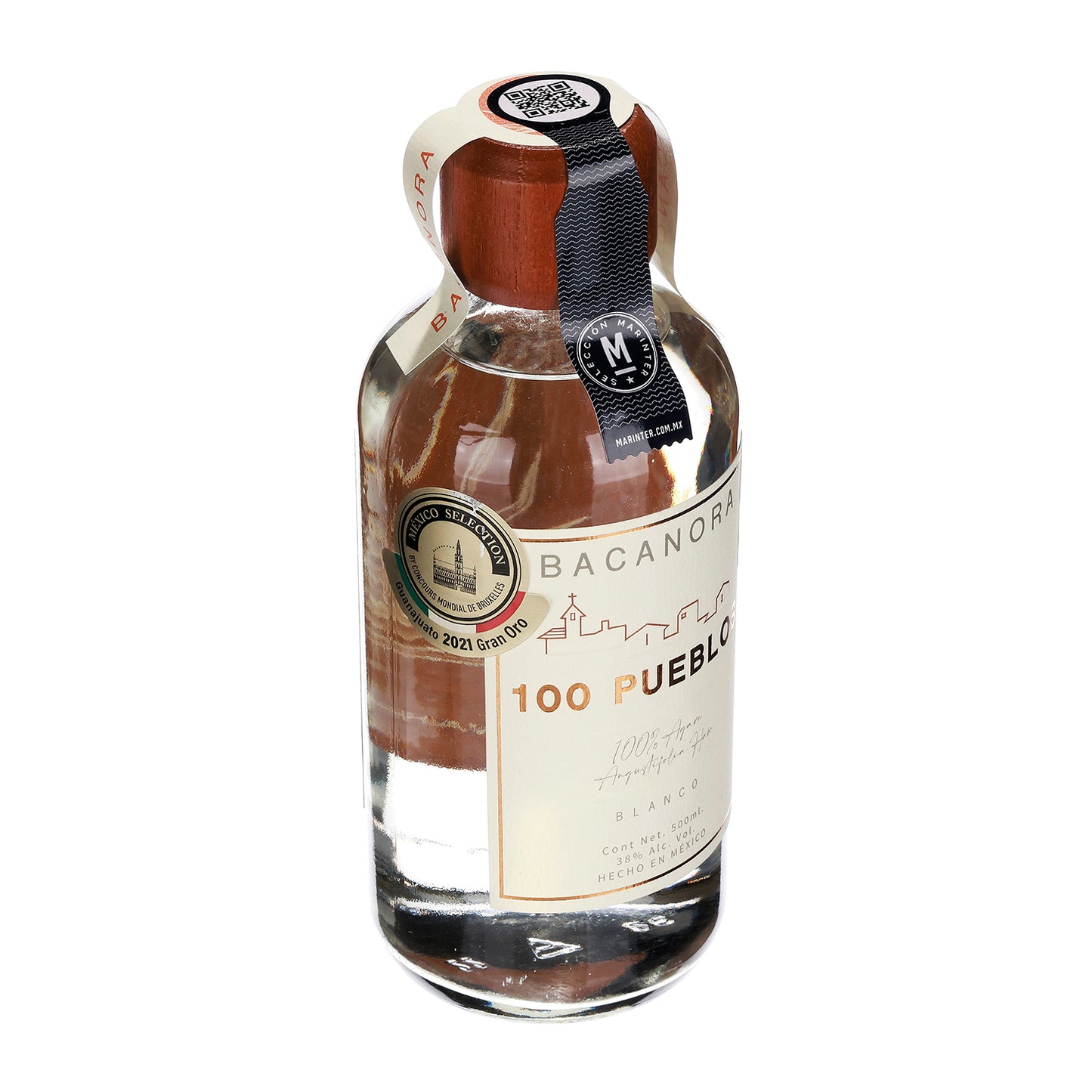 Bacanora 100 Pueblos de 500 ml - México
