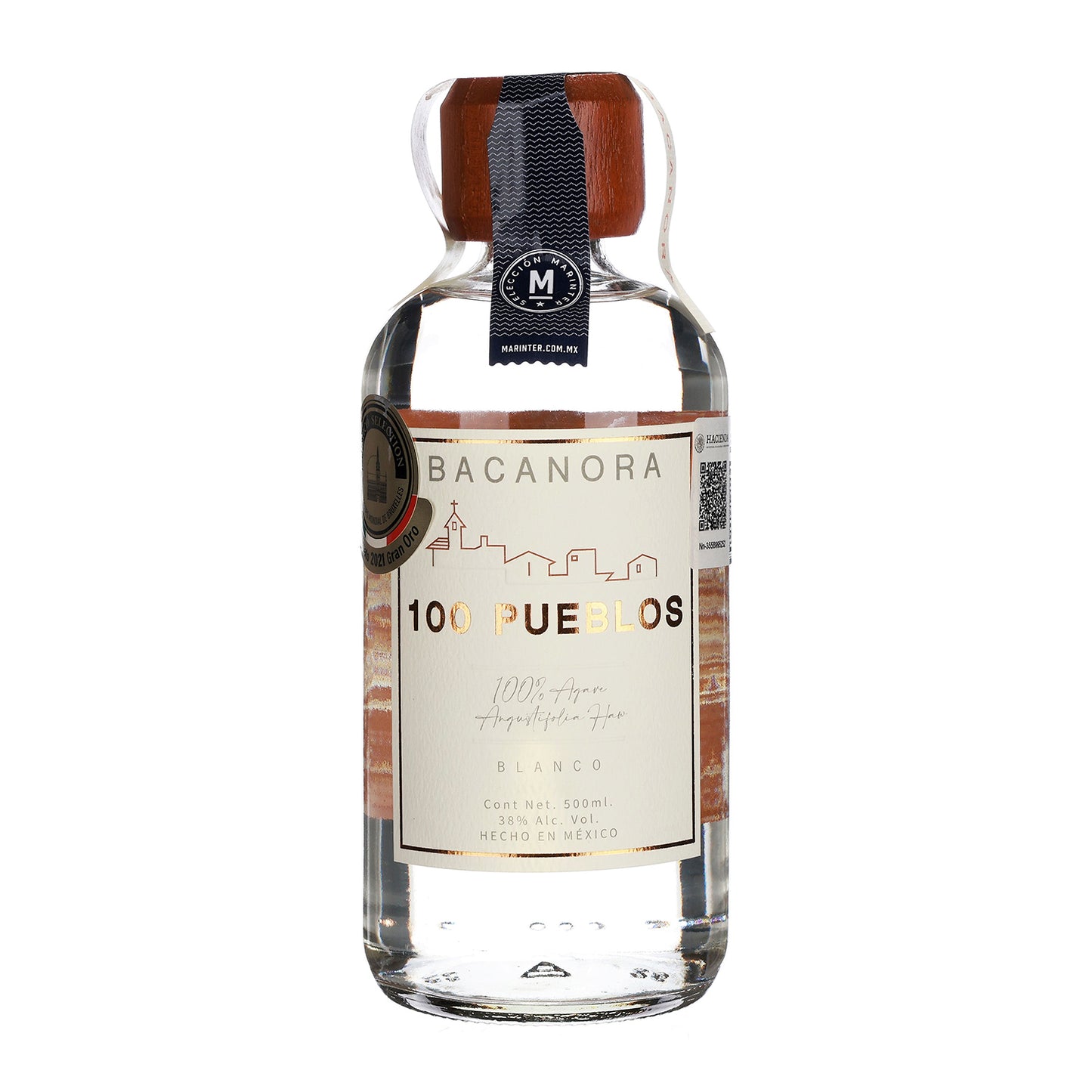 Bacanora 100 Pueblos de 500 ml - México
