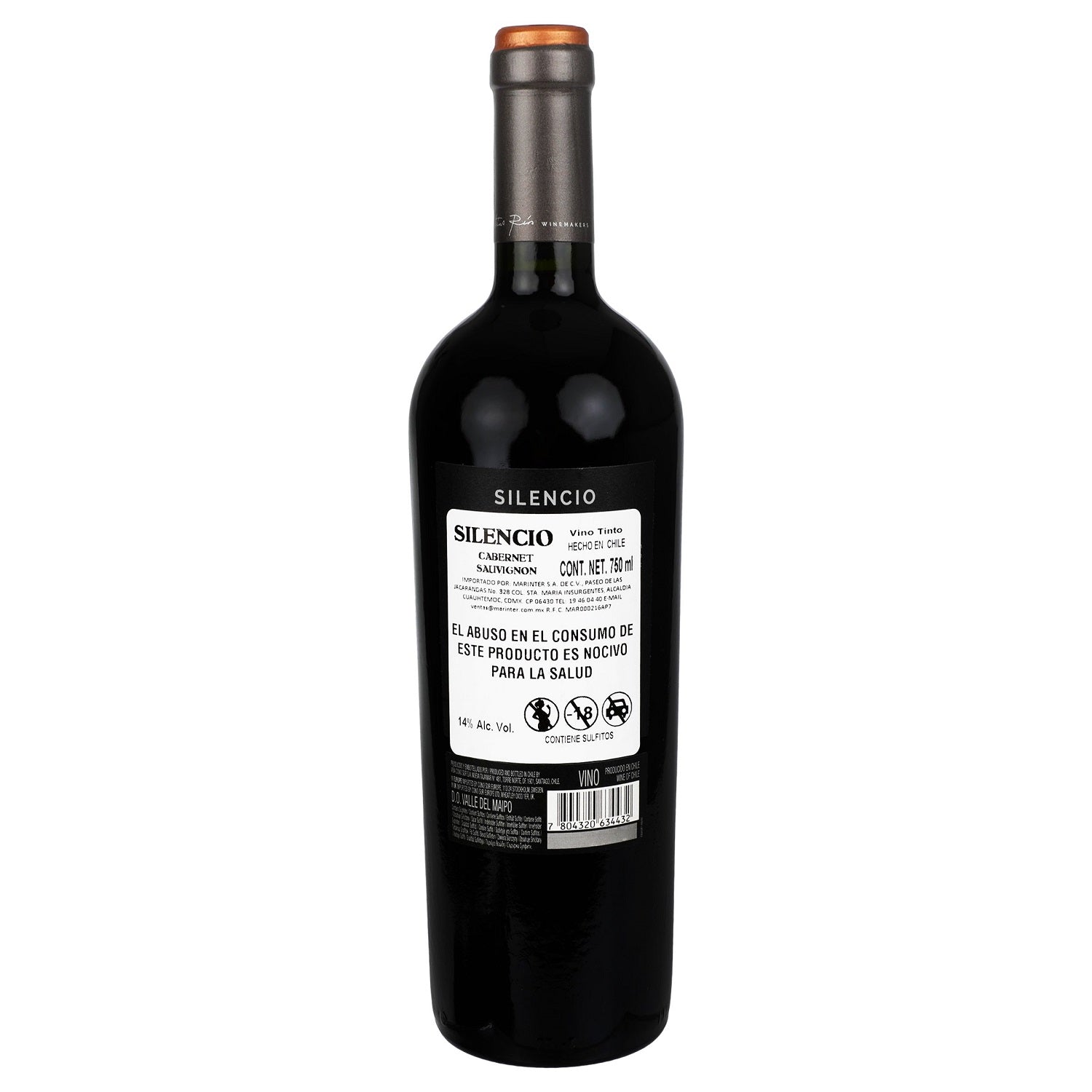 Vino Tinto - Silencio Cabernet Sauvignon - 750 ml