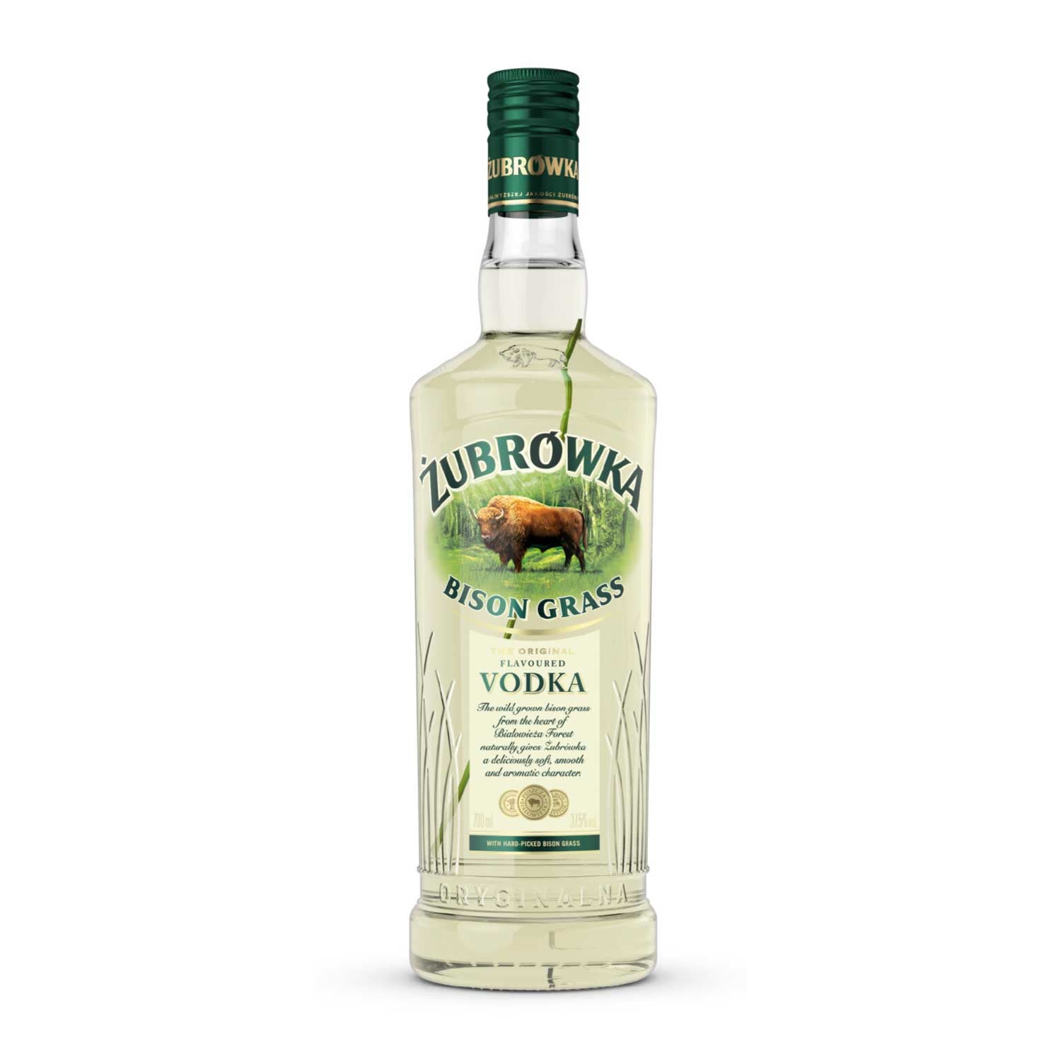 Vodka Zubrowka Bison Grass de 750 ml