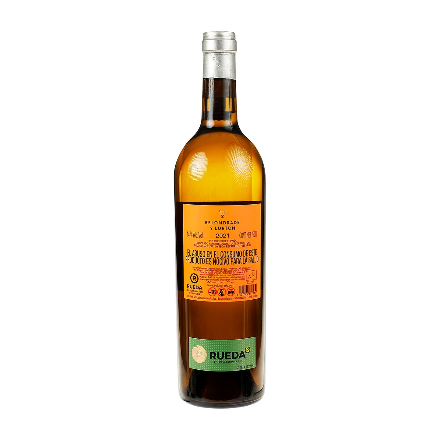 Vino Blanco Belondrade y Lurton 2021 de 750 ml - España