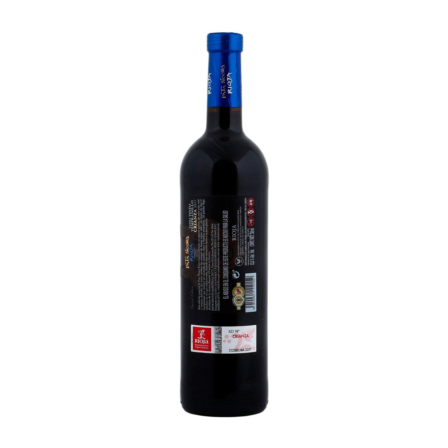 Vino Tinto Pata Negra Tempranillo Rioja Lobo de 750 ml - España