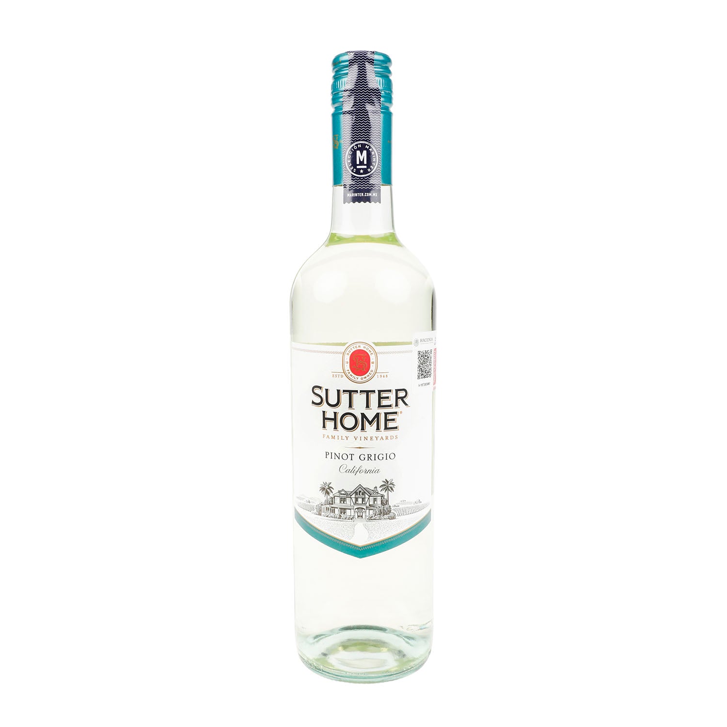 Vino Blanco Sutter Home Pinot Grigio de 750 ml| Antzara Gourmet