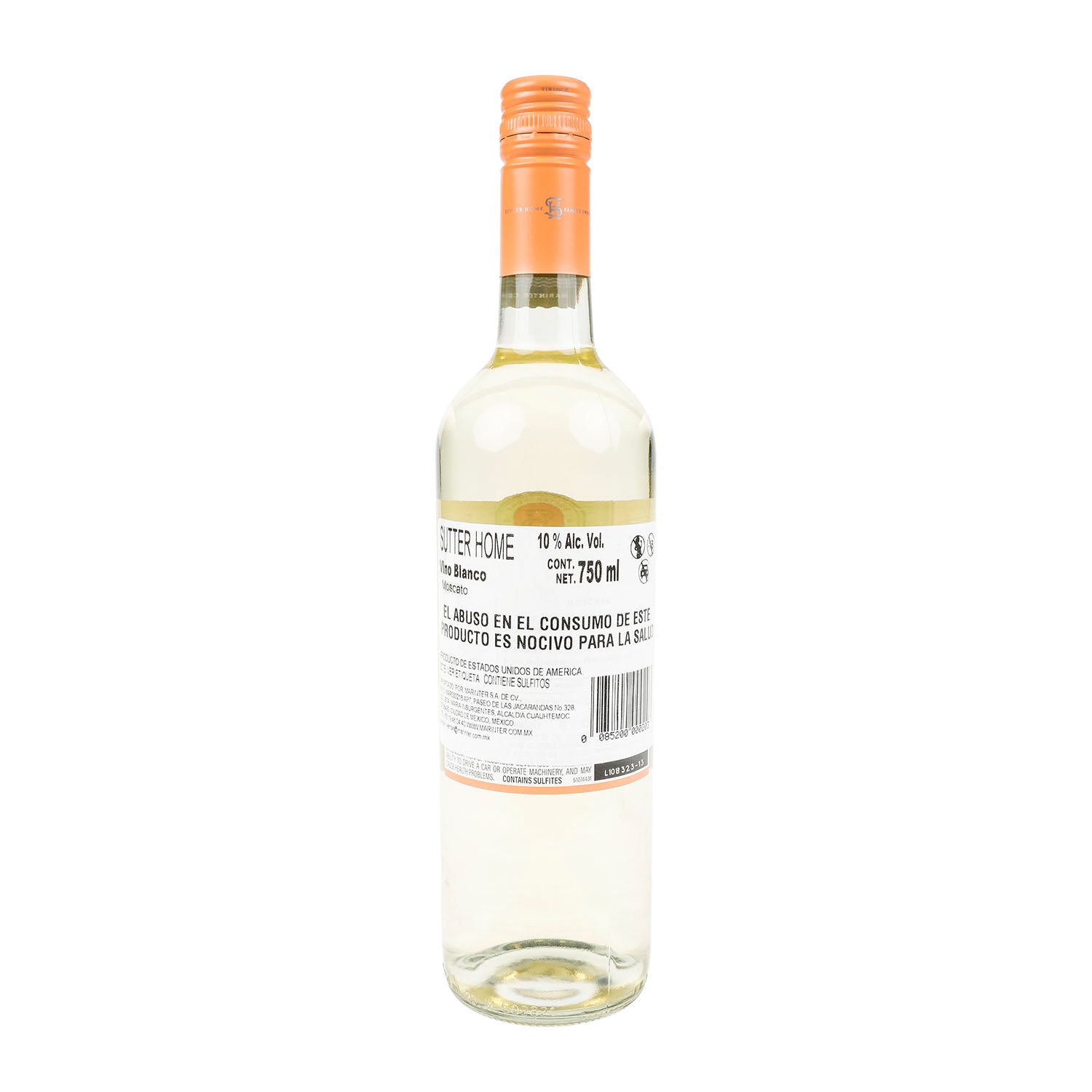 Vino Blanco Sutter Home Moscato de 750 ml Estados Unidos
