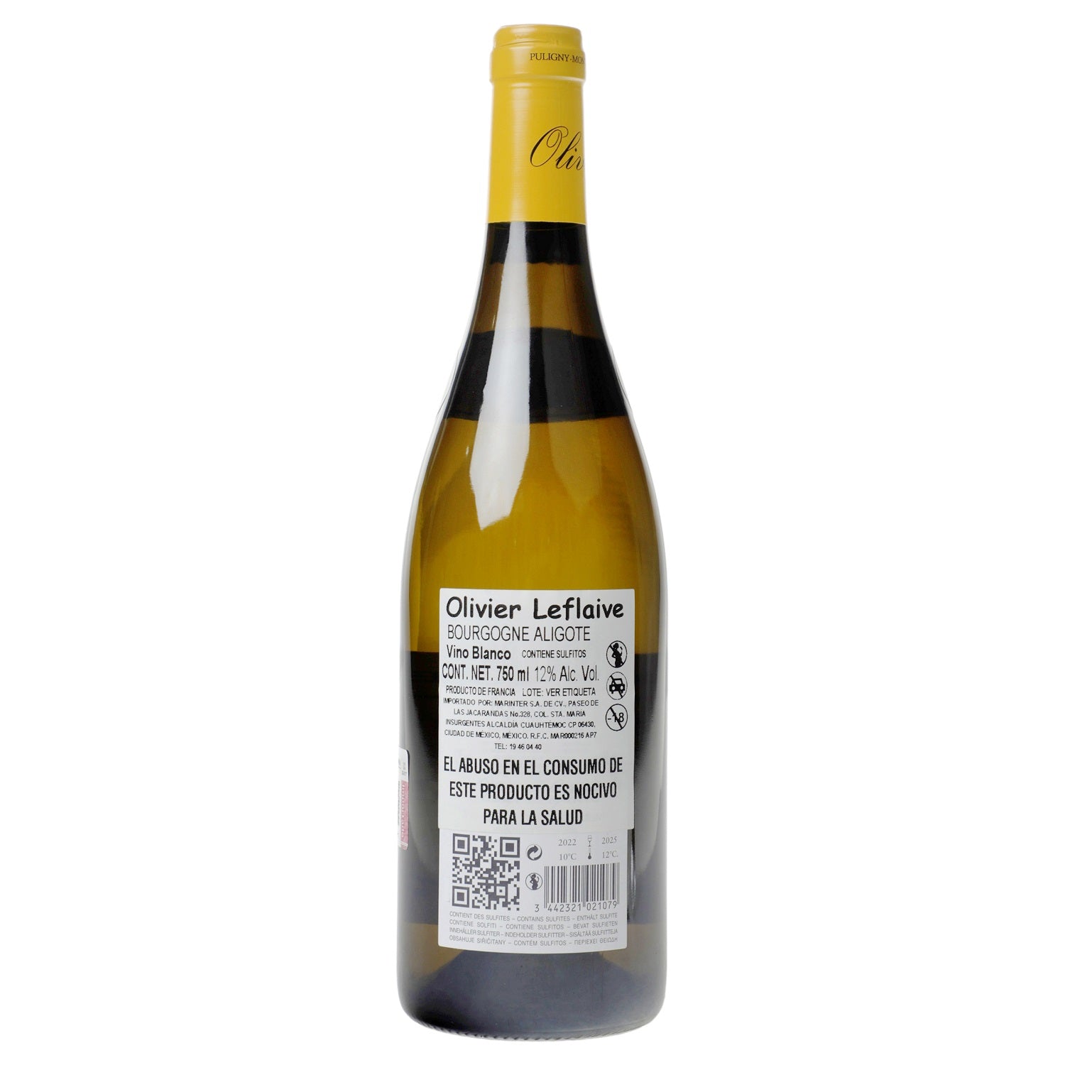 Vino Blanco Olivier Leflaive Bourgogne Aligote 2020 de 750 ml - Francia
