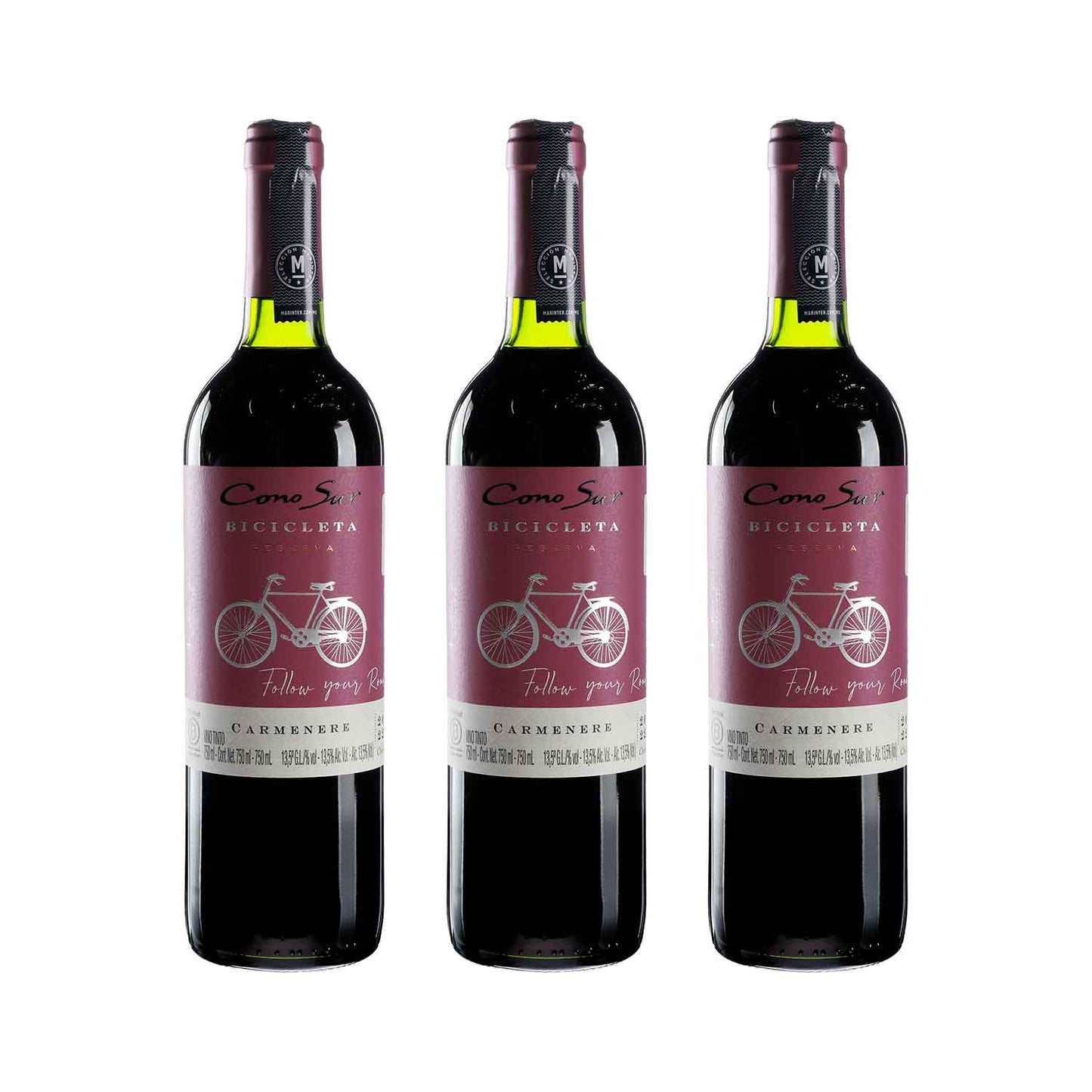 Promo 3X2 - Vino Tinto - Cono Sur Bicicleta Carmenere - 750 ml