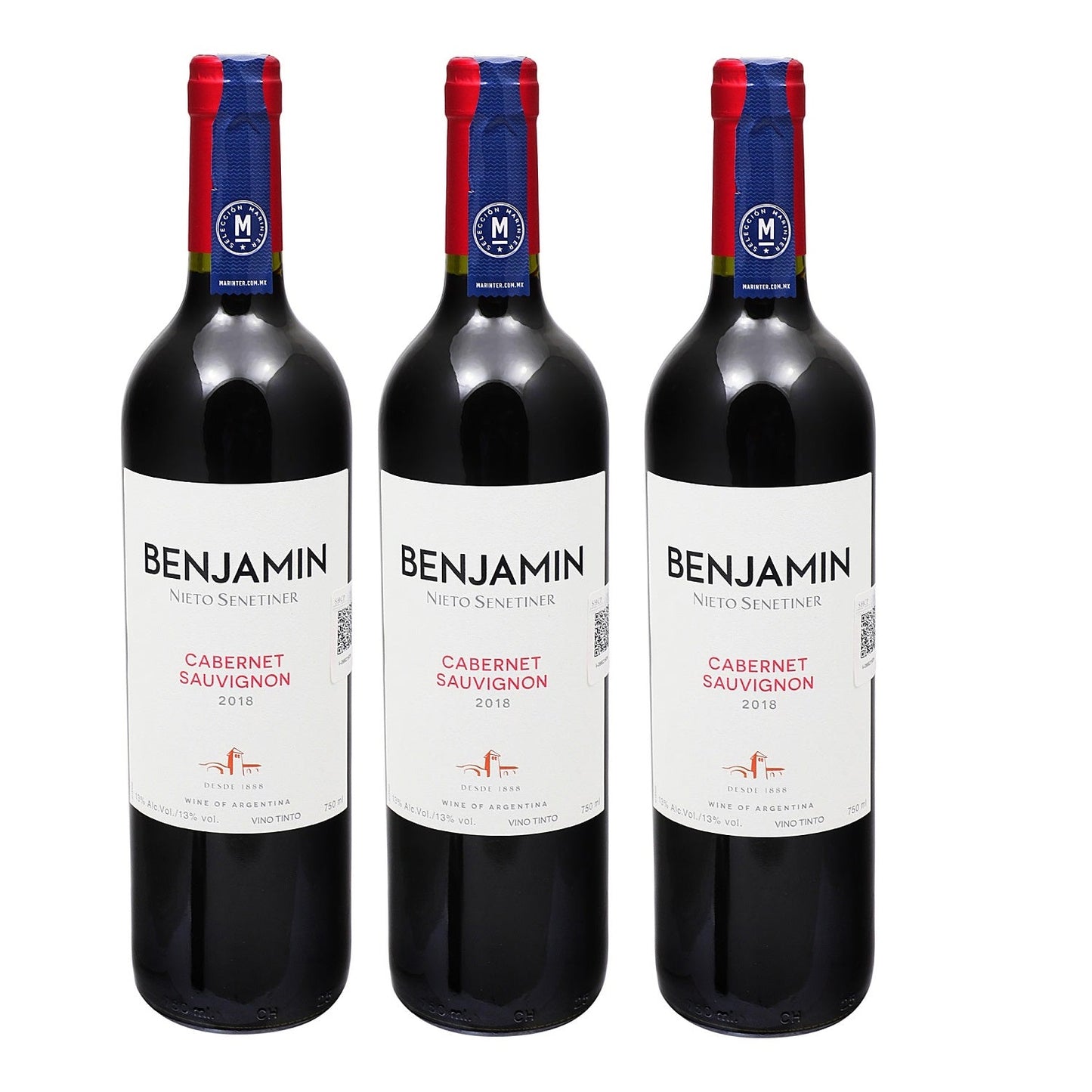 Promo 3X2 - Vino tinto - Benjamin Nieto Senetiner Cabernet Sauvignon - 750  ml