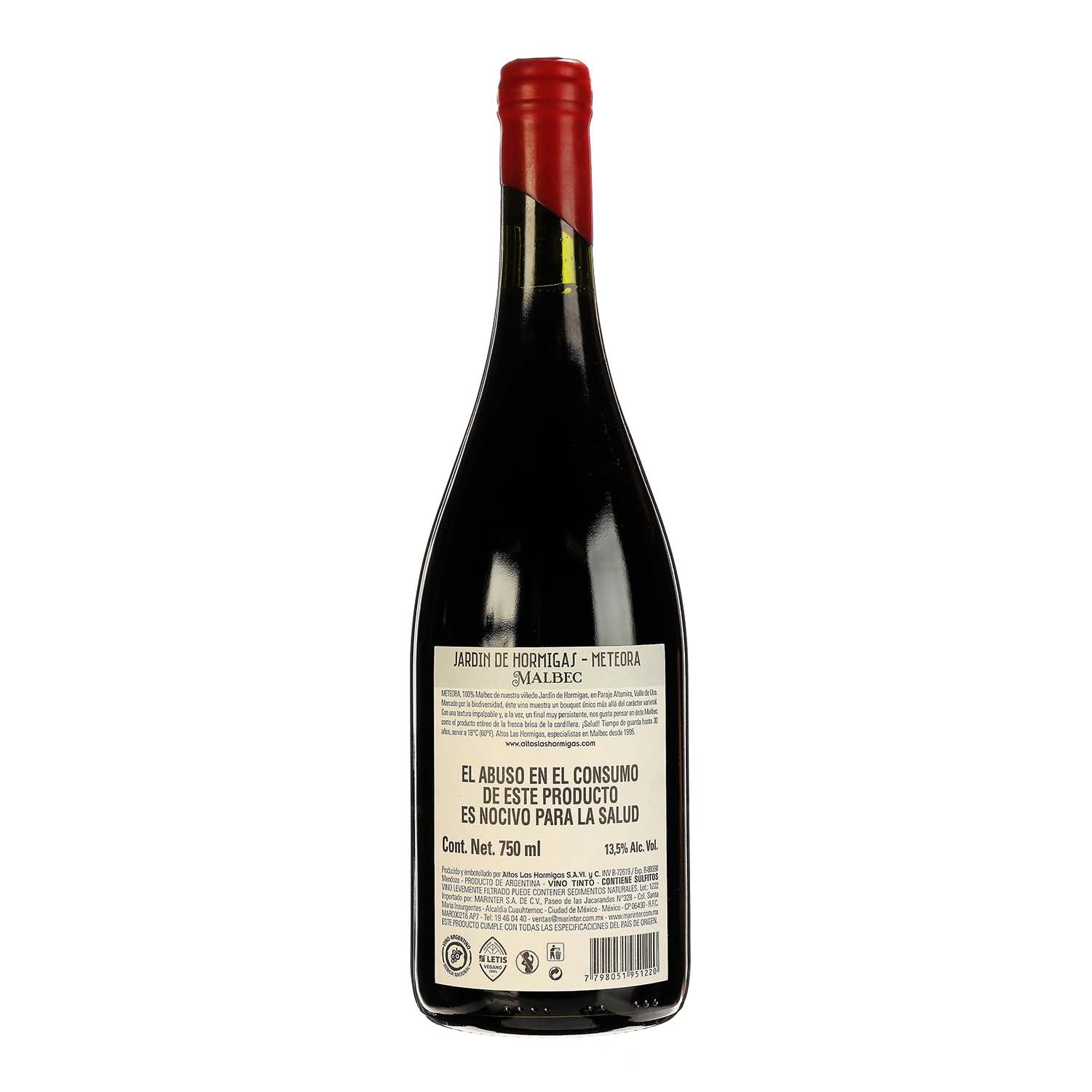 Vino Tinto Meteora de 750 ml - Argentina