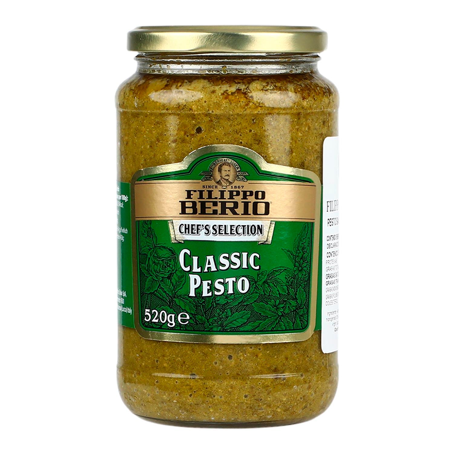 Salsa Pesto Filippo Berio Clásico de 520 g