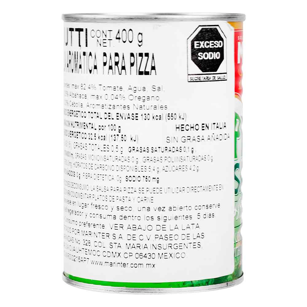 Salsa Mutti - Para Pizza Aromatizada - 400 g - Italia
