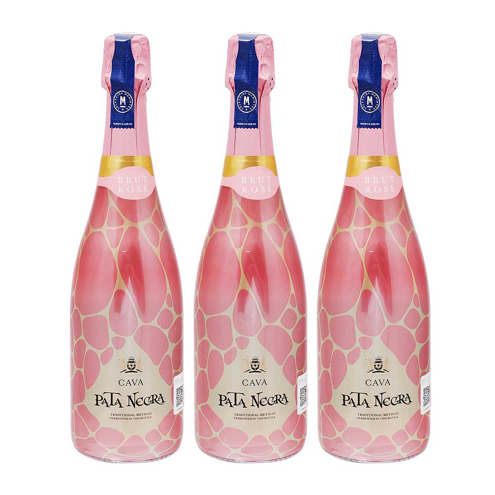 3x2 Vino Rosado - Pata Negra Cava Brut 750 ml - España