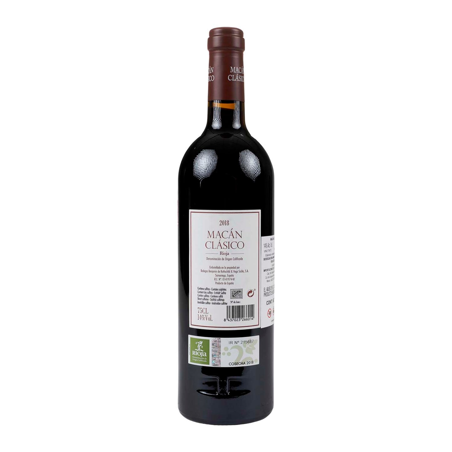Vino Tinto - Macan Clásico 2018 - 750 ml - España