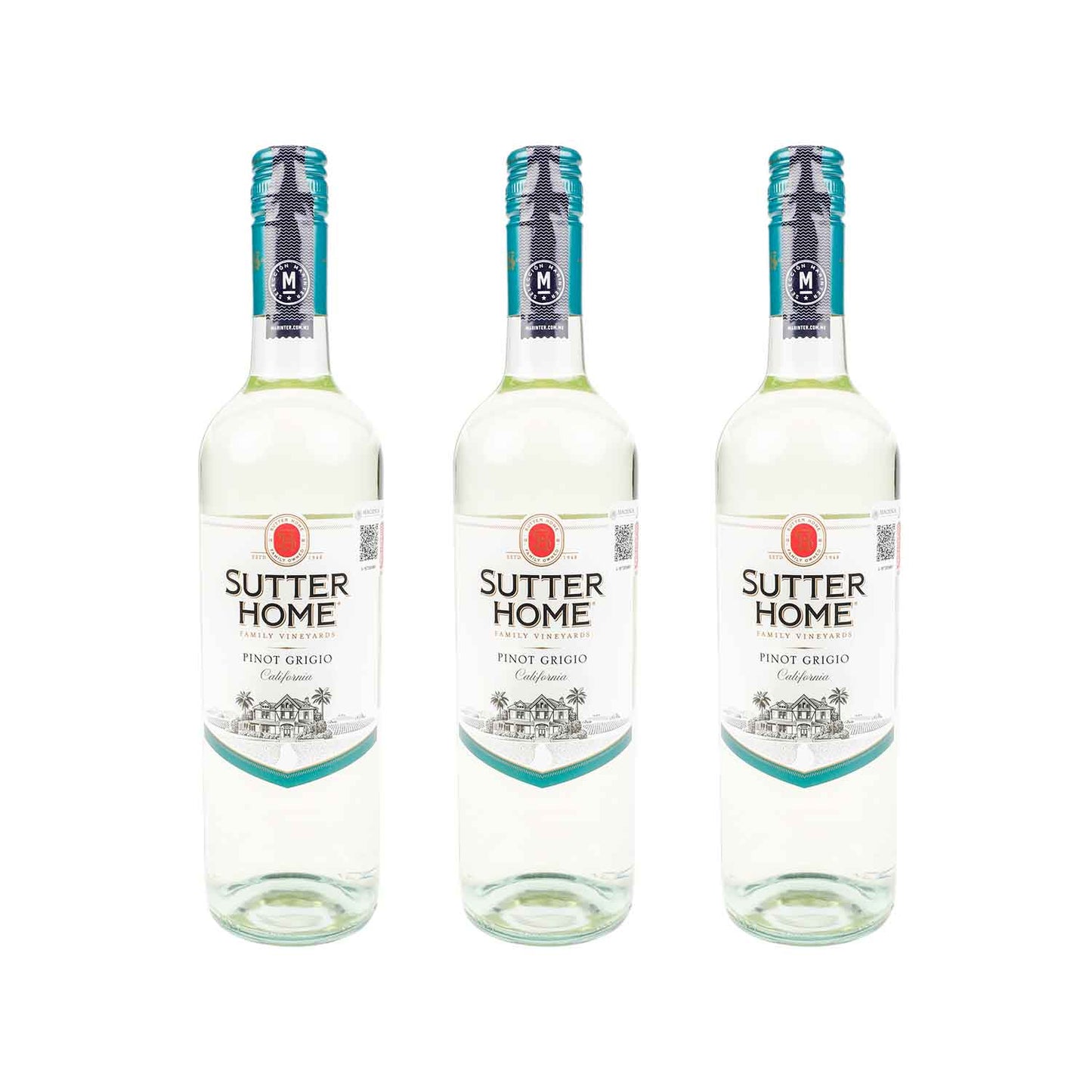 3X2 - Vino Blanco Sutter Home Pinot Grigio de 750 ml Estados Unidos