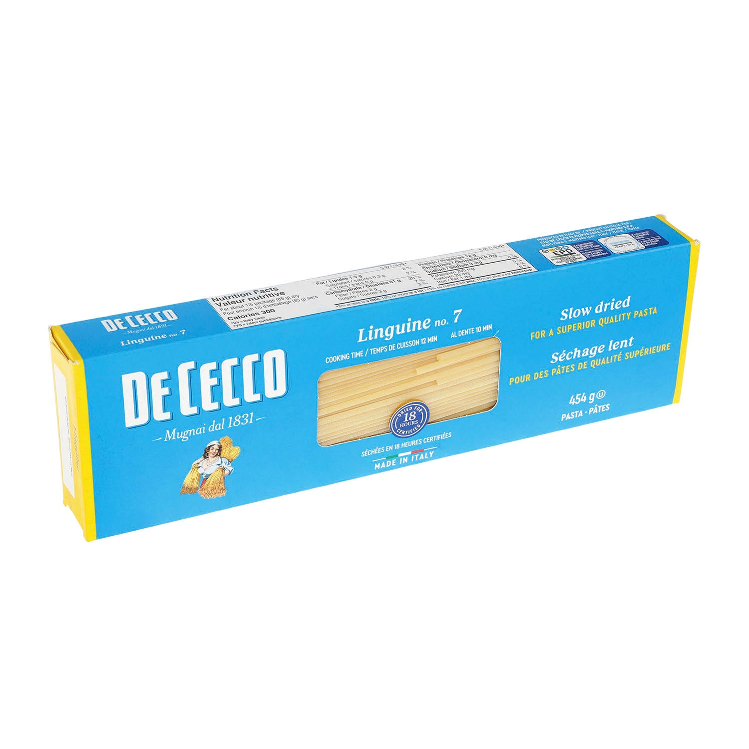 Pasta - De Cecco Linguine De Sémola 454 gr - Italia