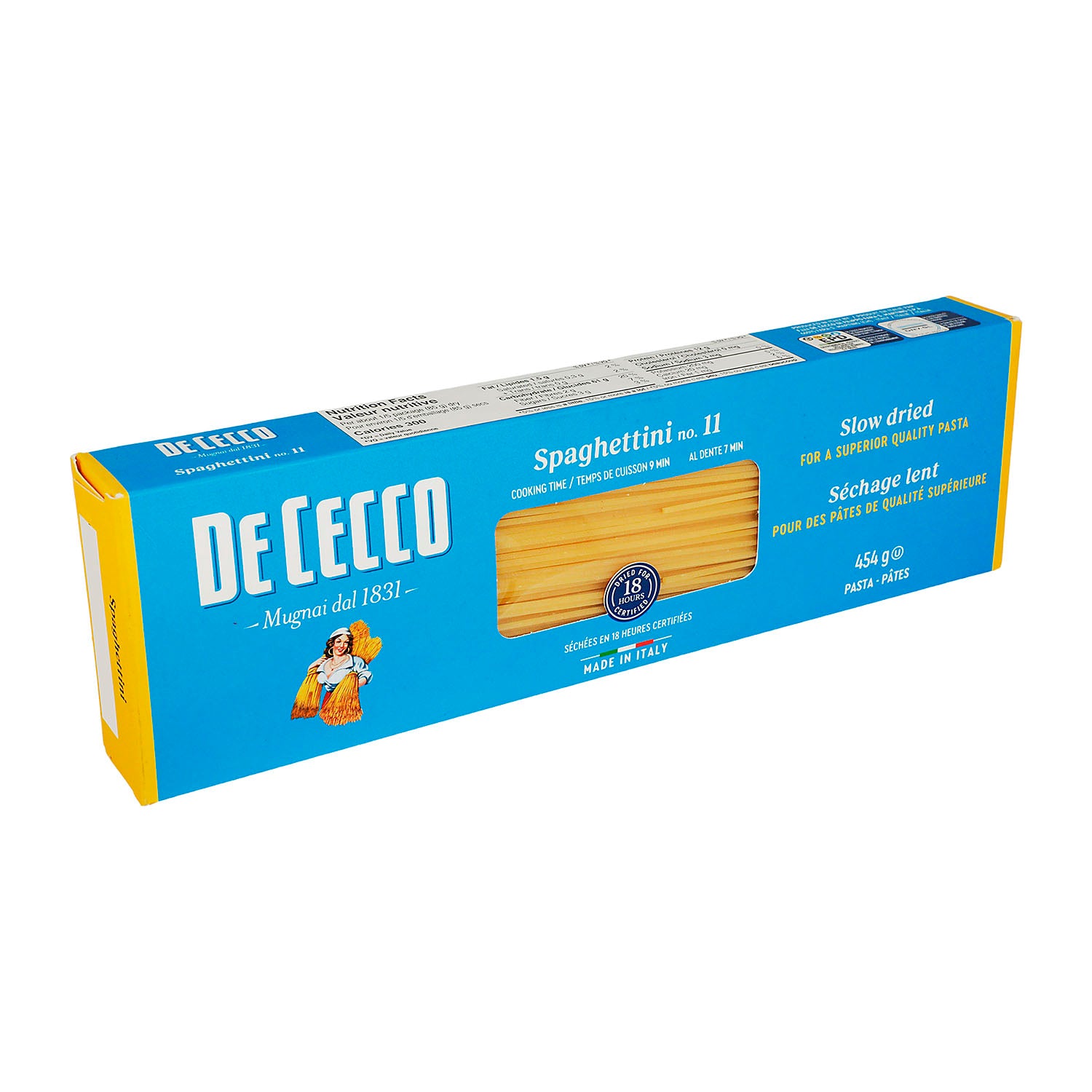 De Cecco - Spaghettini de Sémola - 454 gr