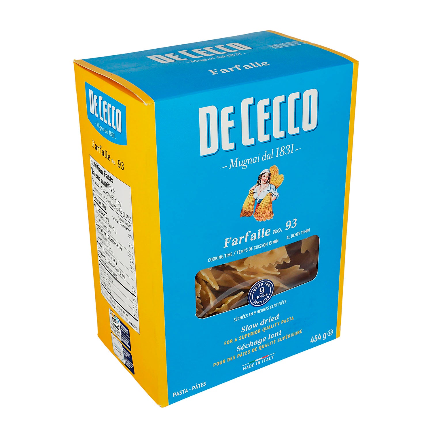 De Cecco - Pasta Farfalle De Sémola - 454 g