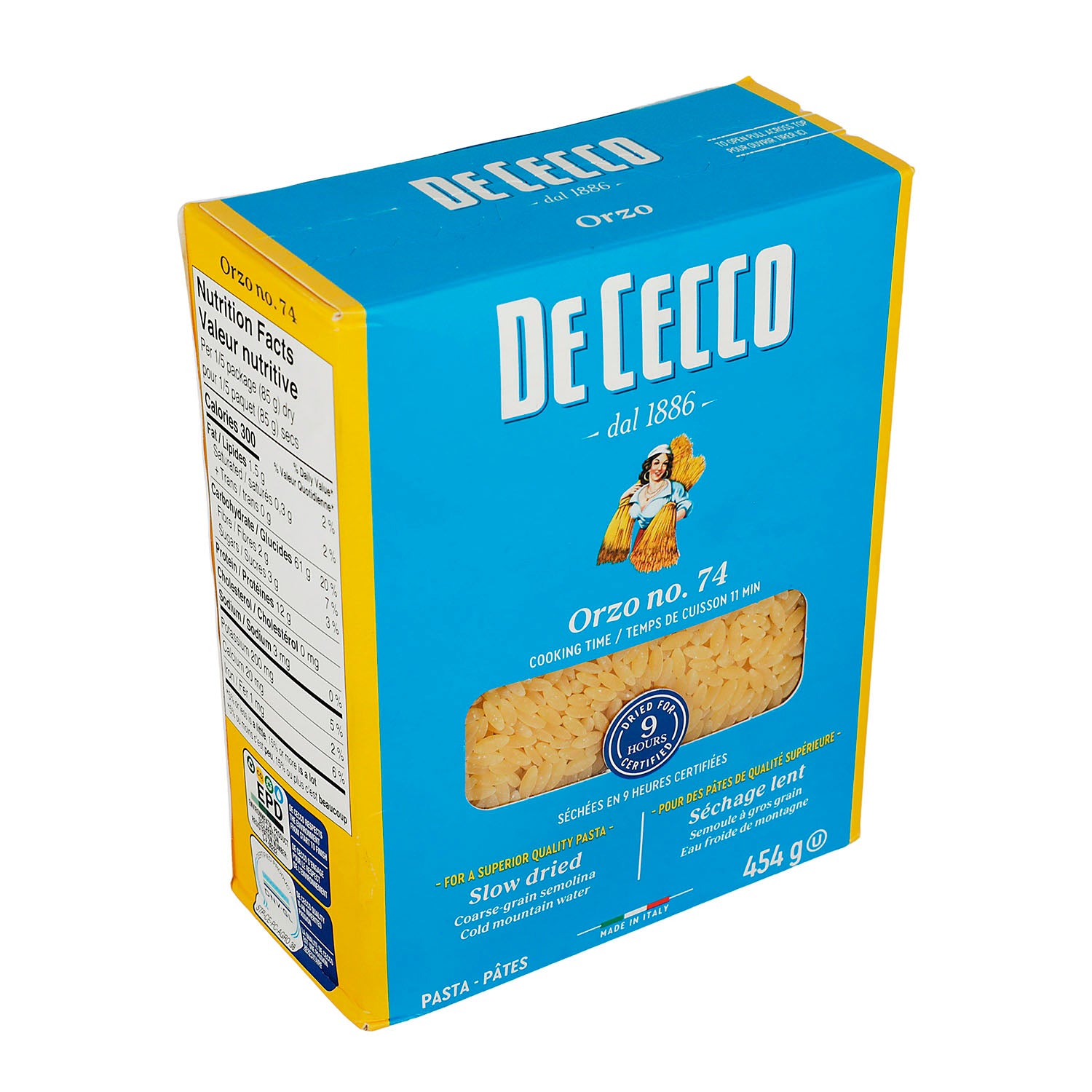 Pasta - De Cecco Orzo De Semola - 454 g