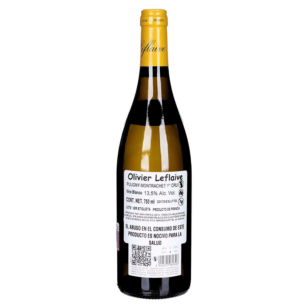 Vino Blanco Olivier Leflaive Puligny-Montrachert 1er Cru 22- 750ml - Francia
