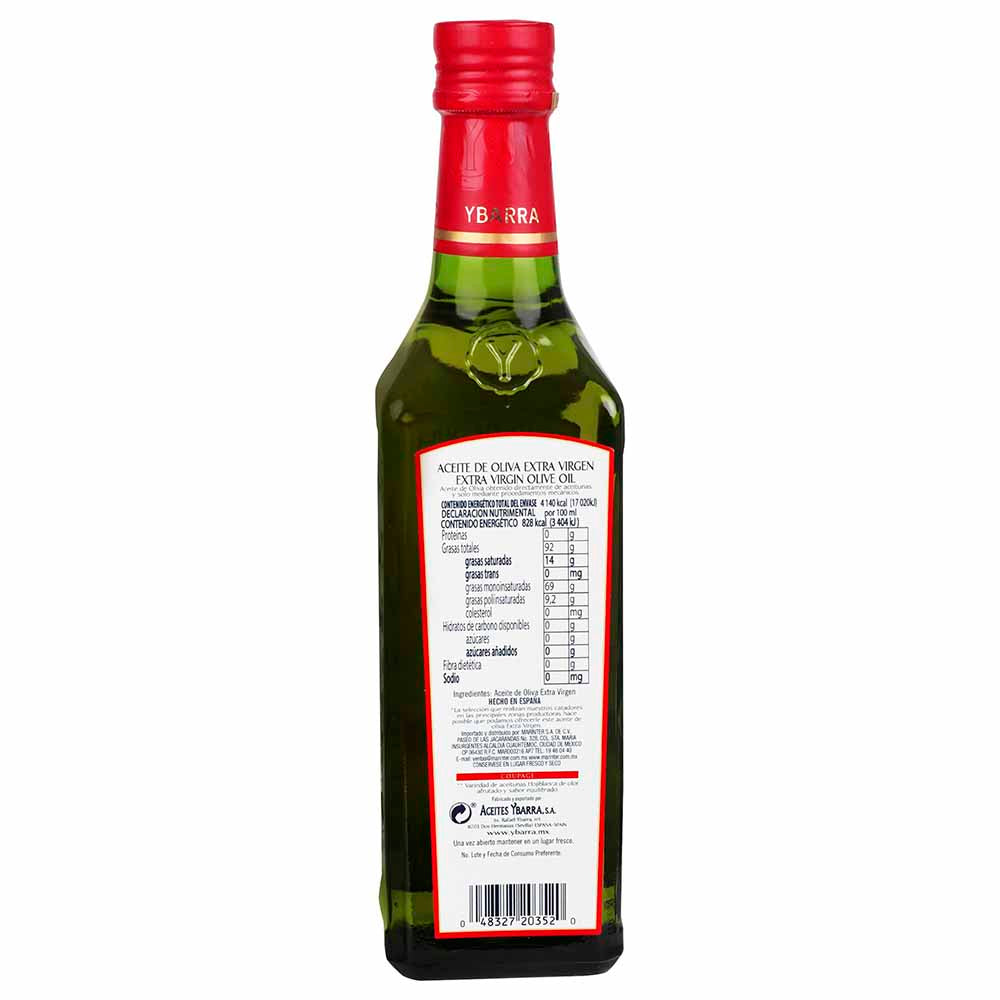 Aceite de Oliva - YBarra Extra Virgen Selec Aromático -  500 ml - España