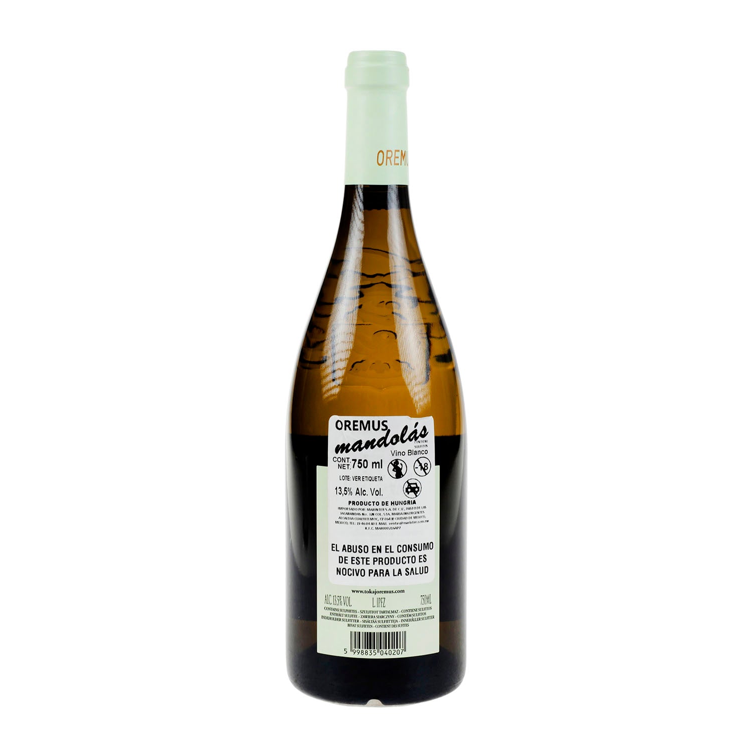 Vino Blanco Oremus Tokaji Mandolas 20 de 750 ml