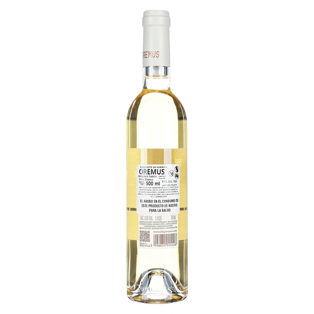 Vino Dulce Oremus Tokaji Vendimia Tardia 2022 de 500 ml - Hungría