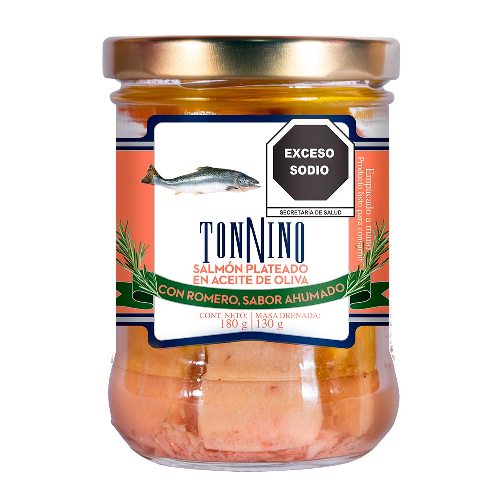 Salmon Pl Tonnino S/Piel S/Hueso Romero Ahumado A.Oliva 180g - Costa Rica