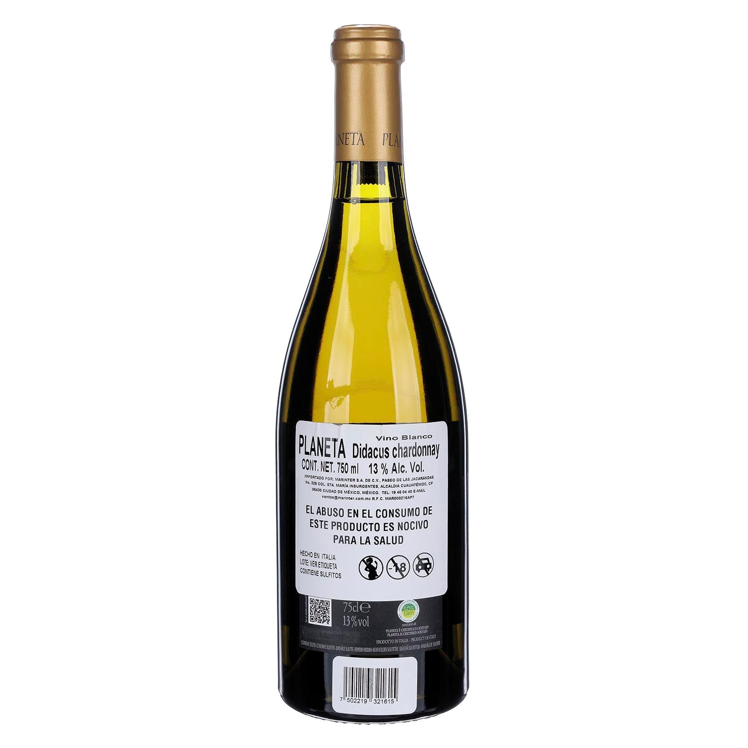 Vino Blanco Planeta Didacus Chardonay 2021 750 ml - Italia