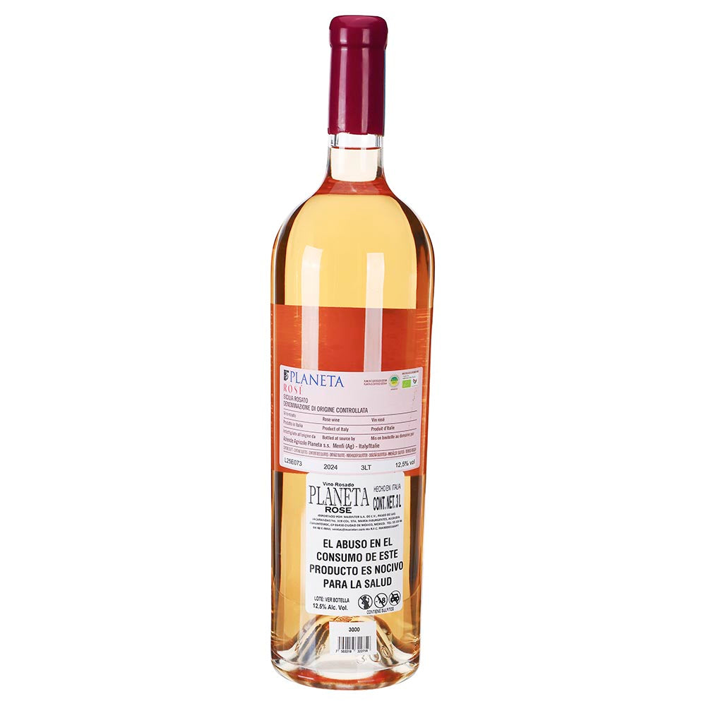 Vino Rosado Planeta Rose Orgánico de 3000 ml - Italia