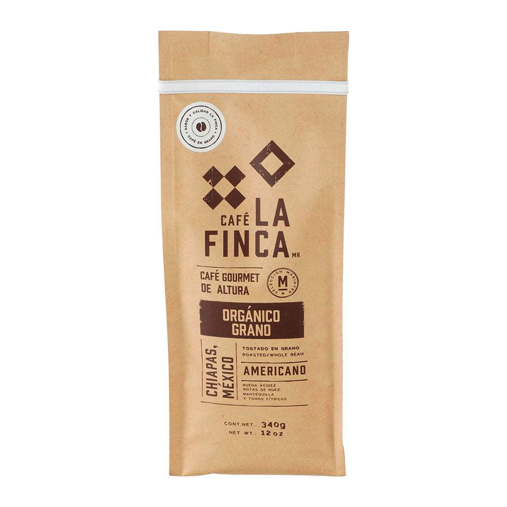 Cafe La Finca Americano Organico en Grano de 340 g - México