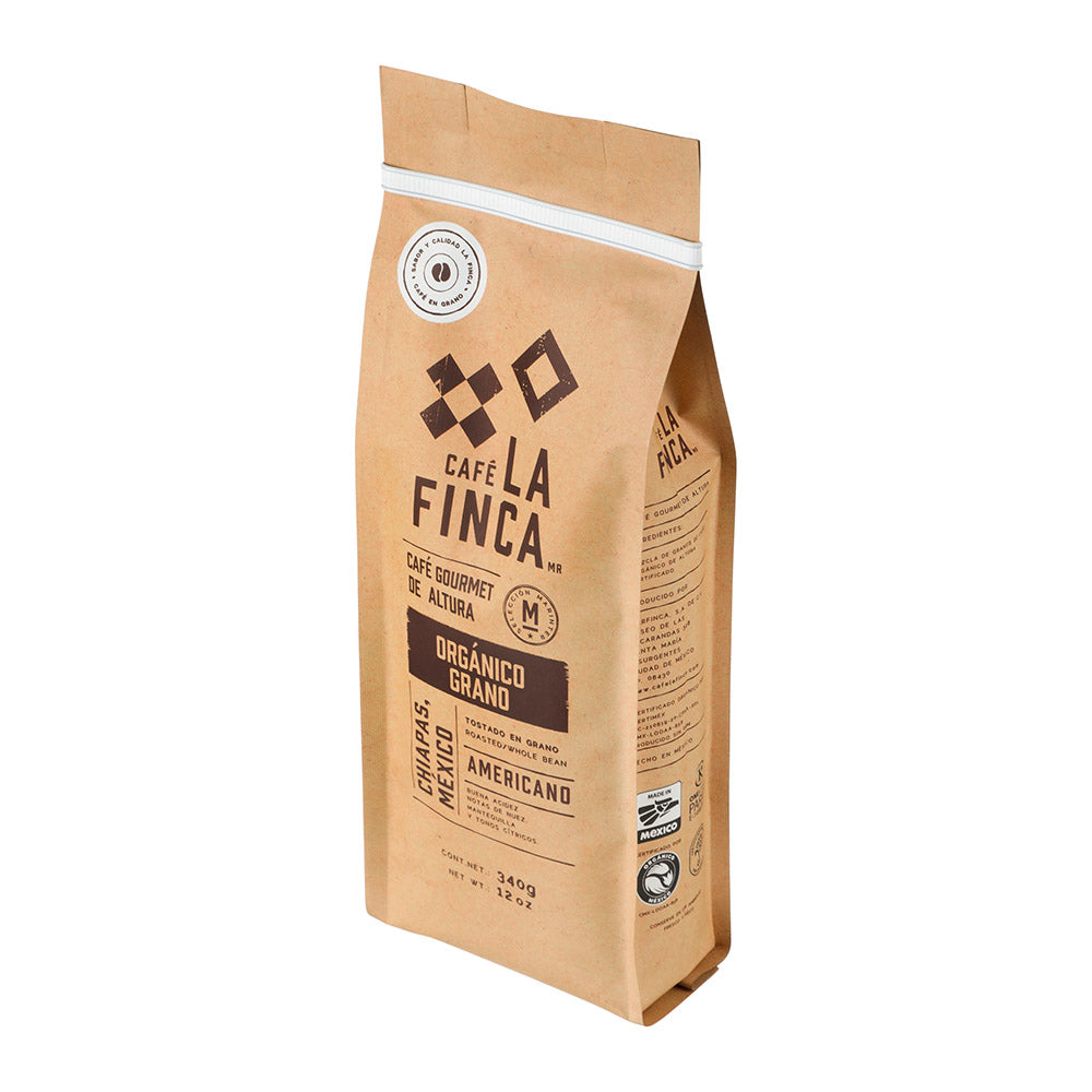 Cafe La Finca Americano Organico en Grano de 340 g - México