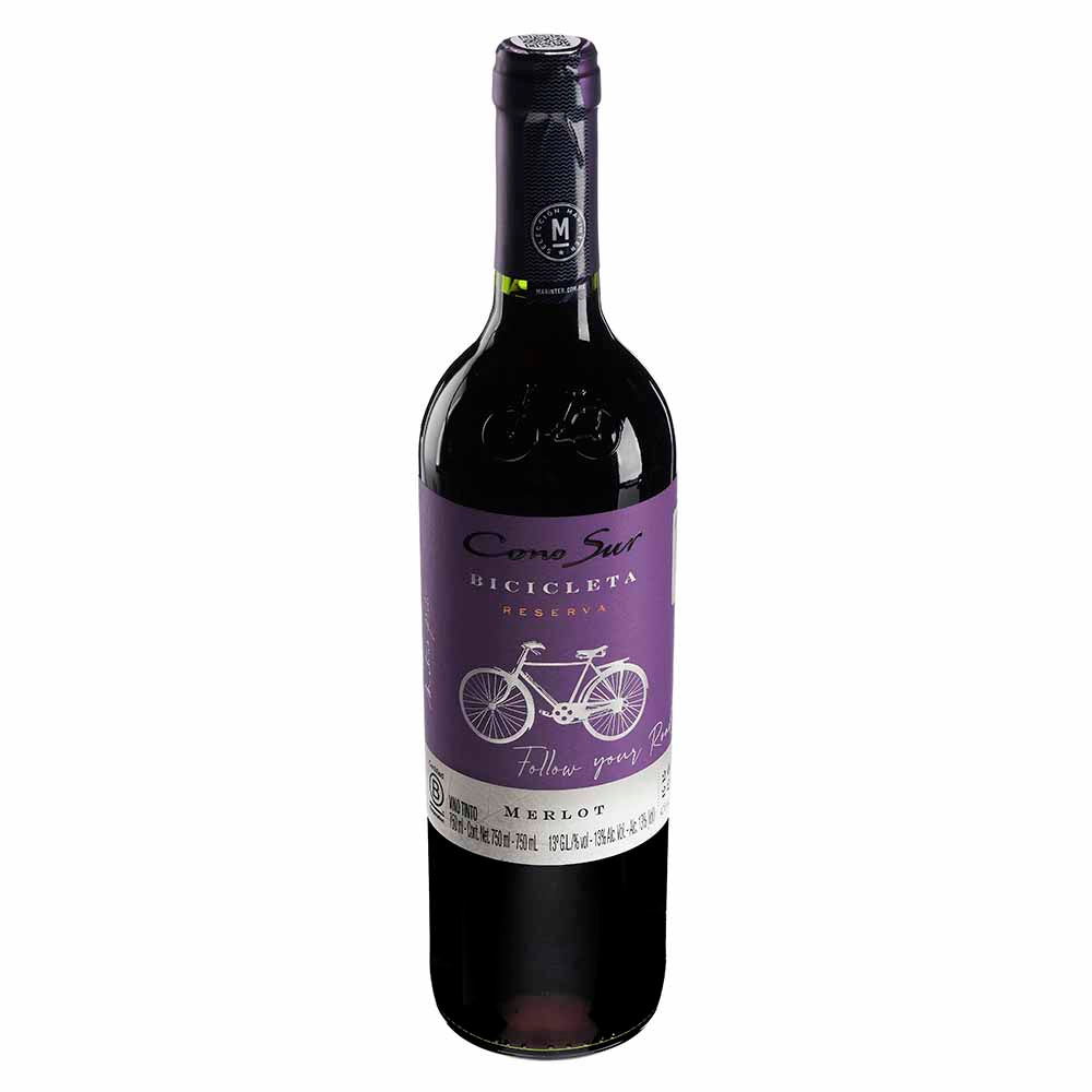Vino Tinto - Cono Sur Bicicleta Merlot - 750 ml - Chile