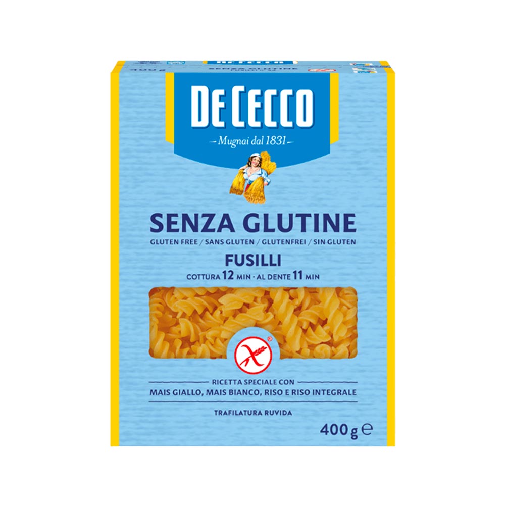 Pasta De Cecco Sin Gluten Fusilli de 400g - Italia
