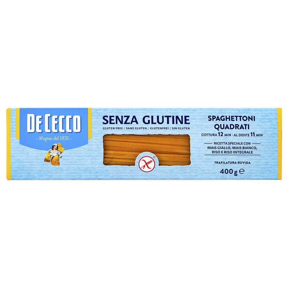 Pasta De Cecco Sin Gluten Spaguetonni Q Senza de 400g - Italia