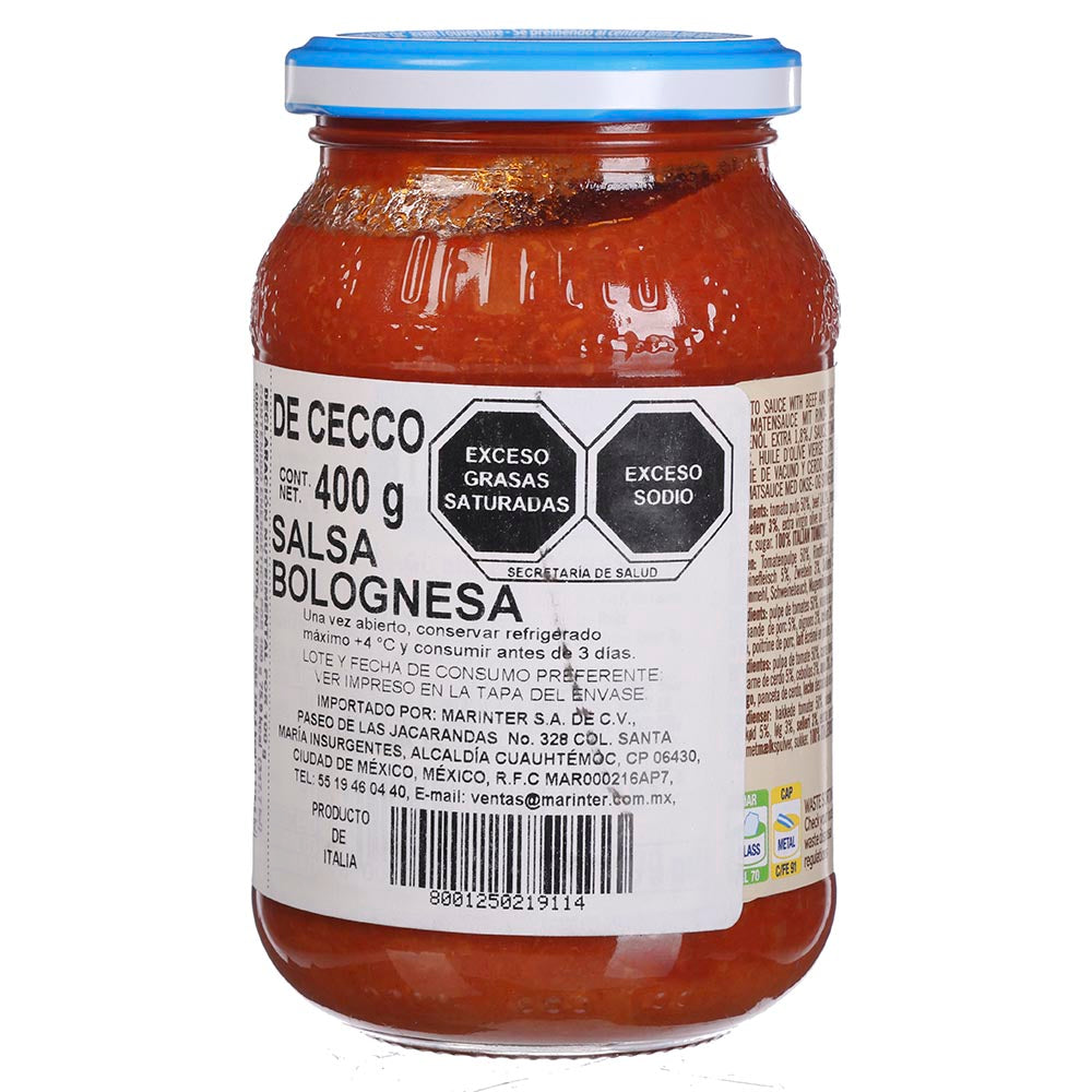 Salsa de Tomate De Cecco a la Boloñesa de 400 g
