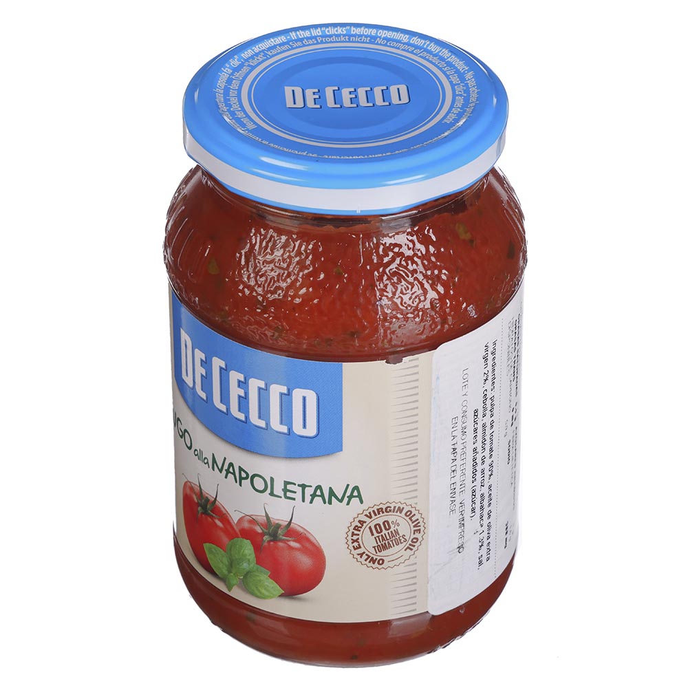 Salsa de Tomate De Cecco a la Napolitana de 400 g - Italia
