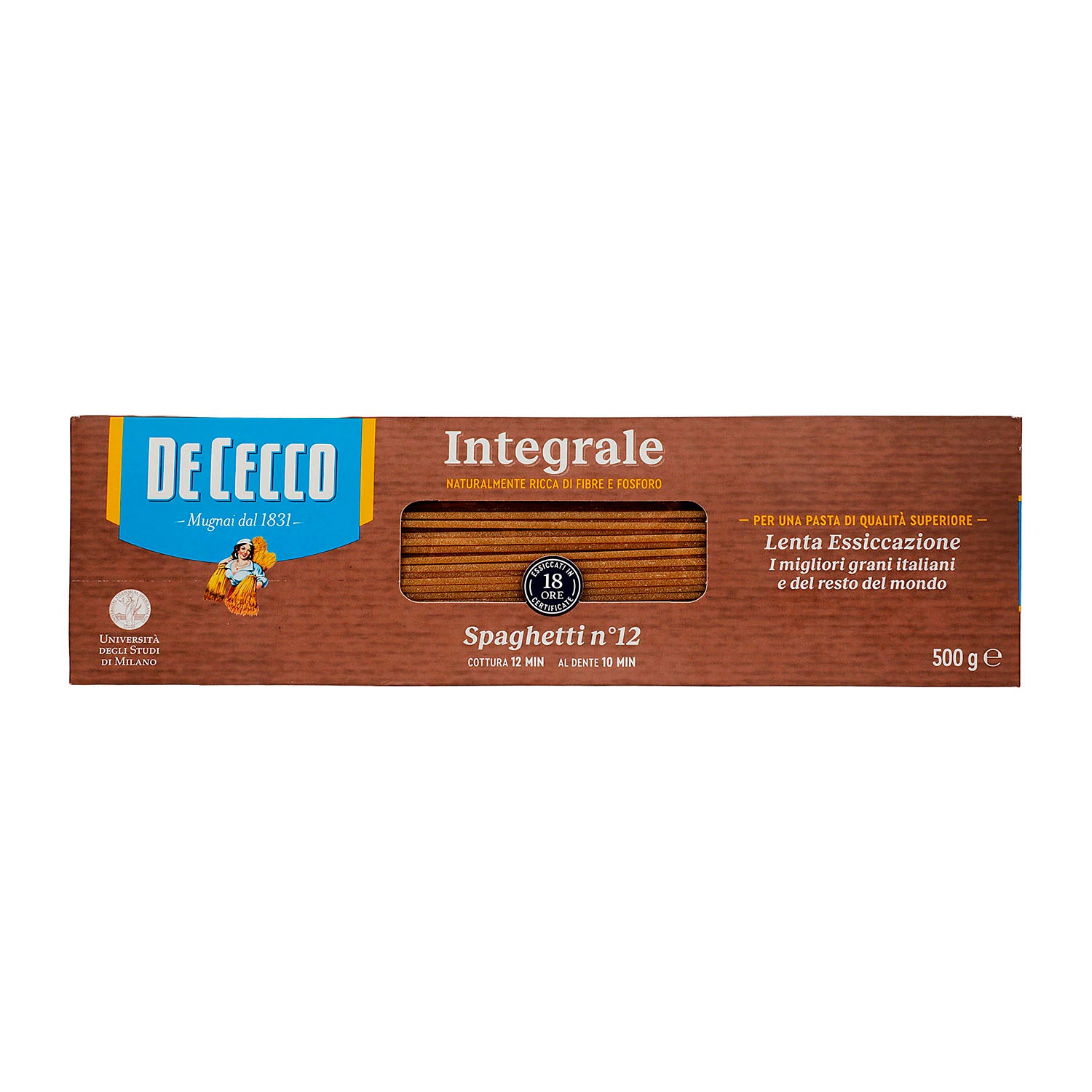 Pasta - De Cecco Spaghetti Integral - 500 gr