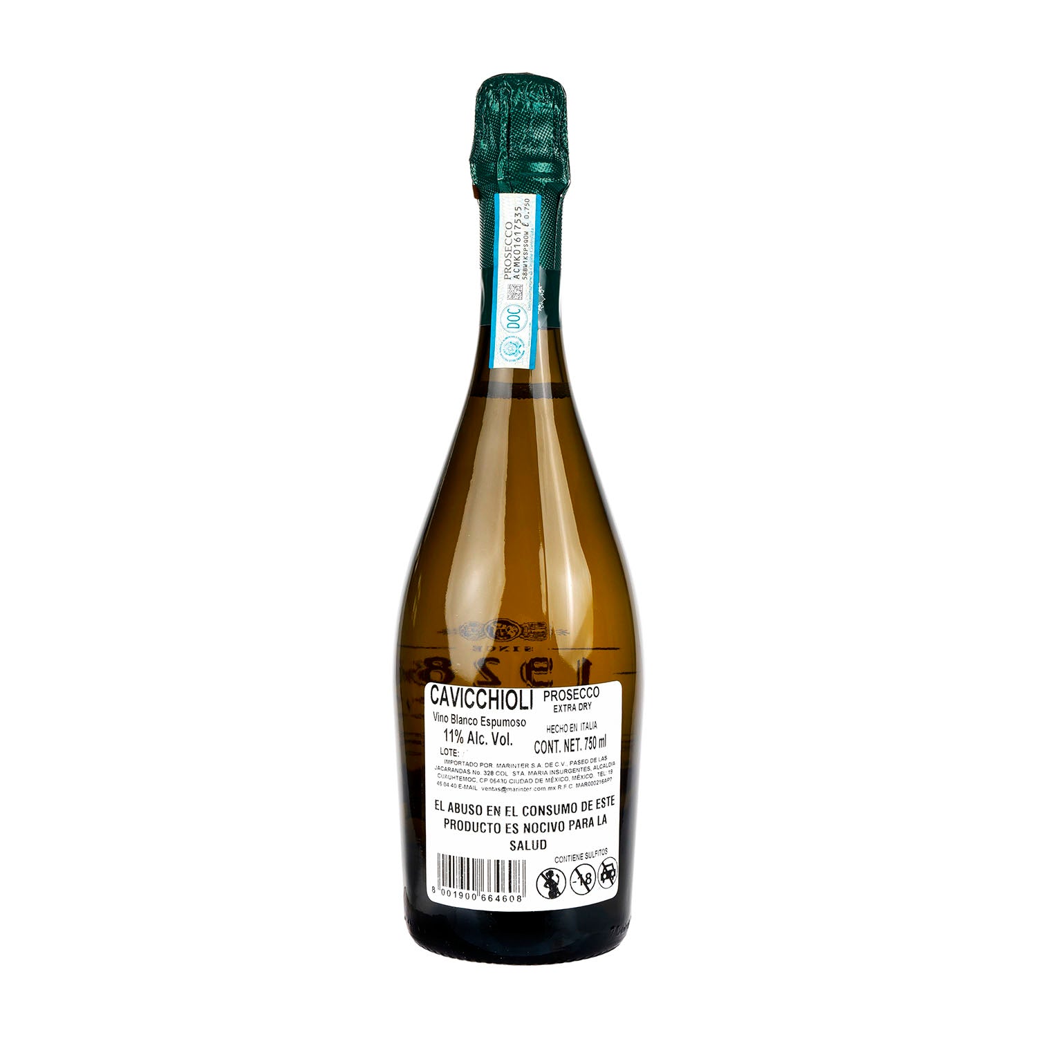 Vino Blanco Espumoso Cavicchioli Prosecco de 750 ml - Italia