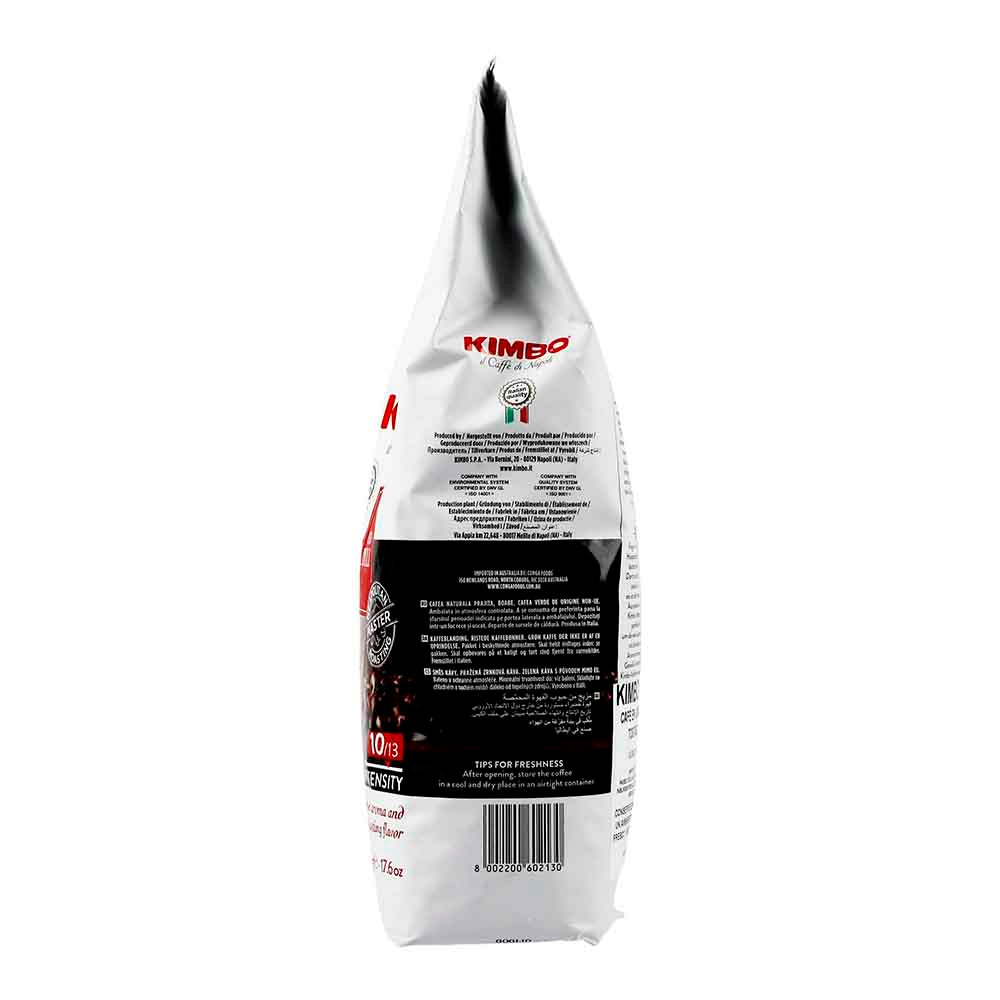 Café - Kimbo  cafe espresso Napolés en Grano - 500g - Italia