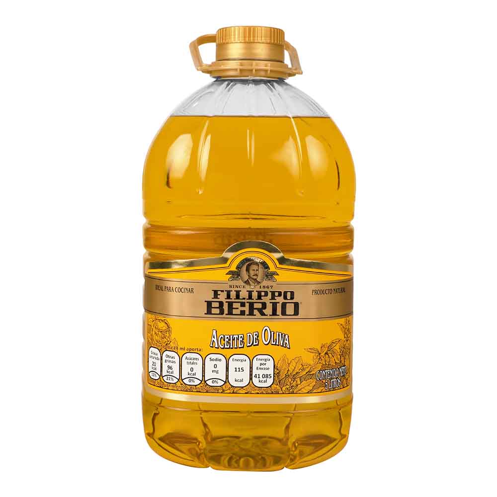 Aceite de Oliva - Filippo Berio 100% Puro 5000 ml - Italia
