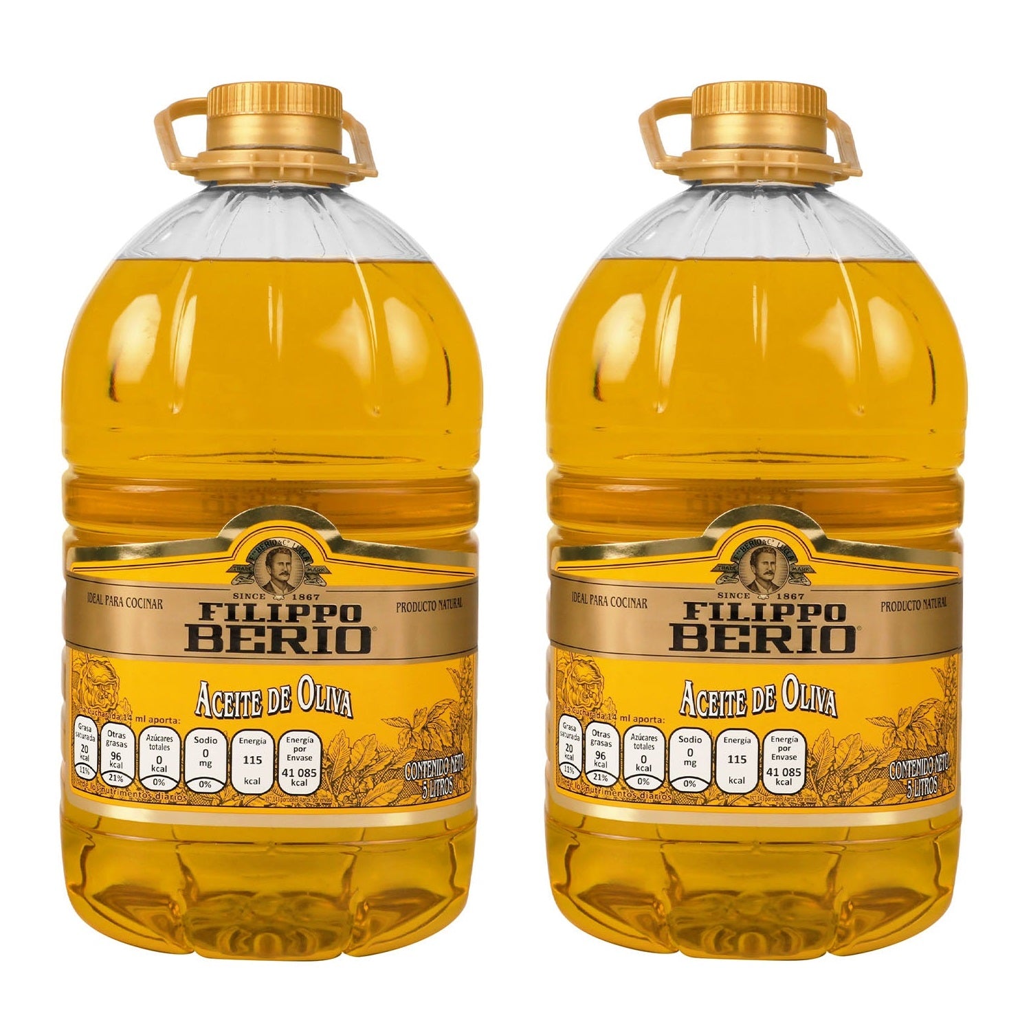 2x1 Aceite de Oliva - Filippo Berio 100% Puro -  5000 ml