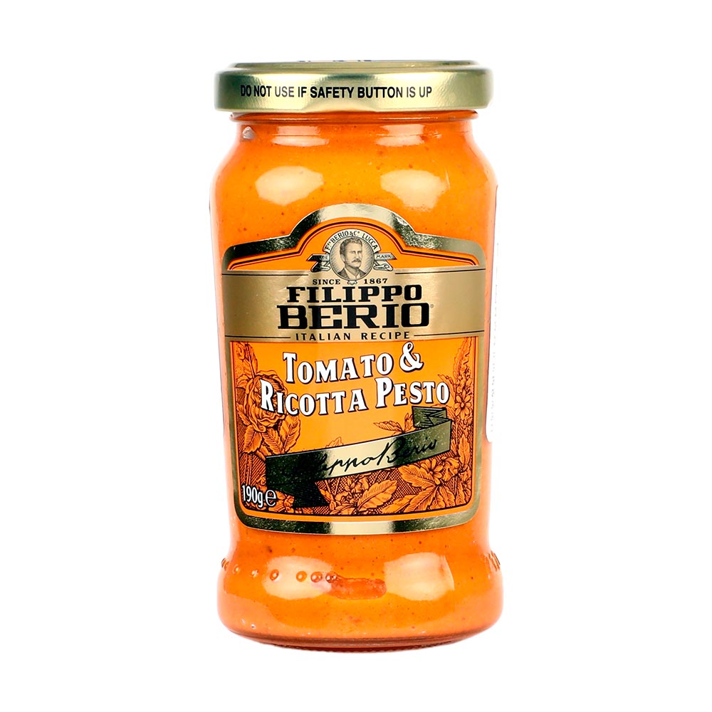 Salsa Pesto - Filippo Berio Tomate y Ricota 190 gr - Italia