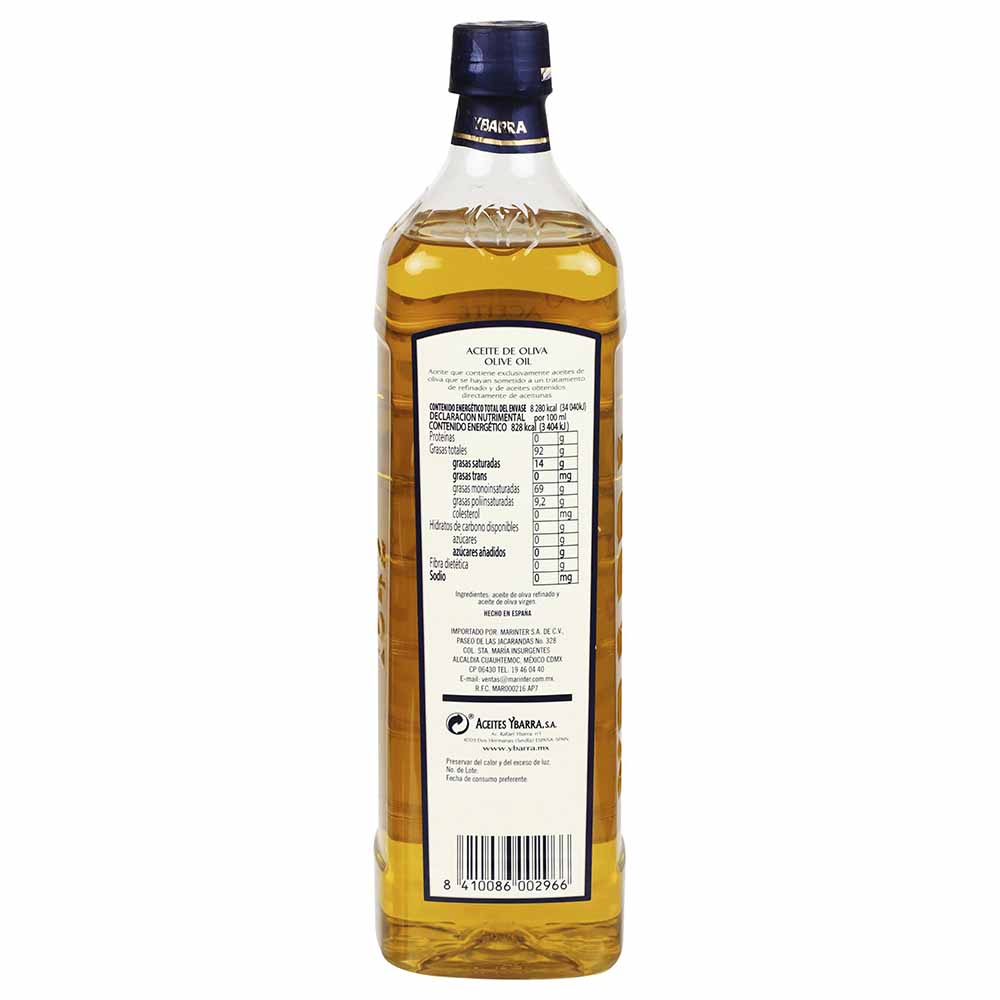 Aceite de Oliva - YBarra Pet - 1000 ml - España