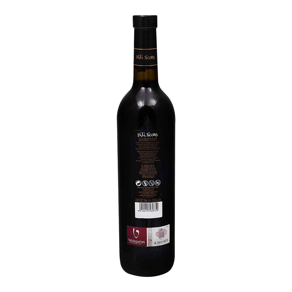 PROMO 3X2 - Vino Tinto Pata Negra Valdepeñas Bi-Varietal de 750 ml