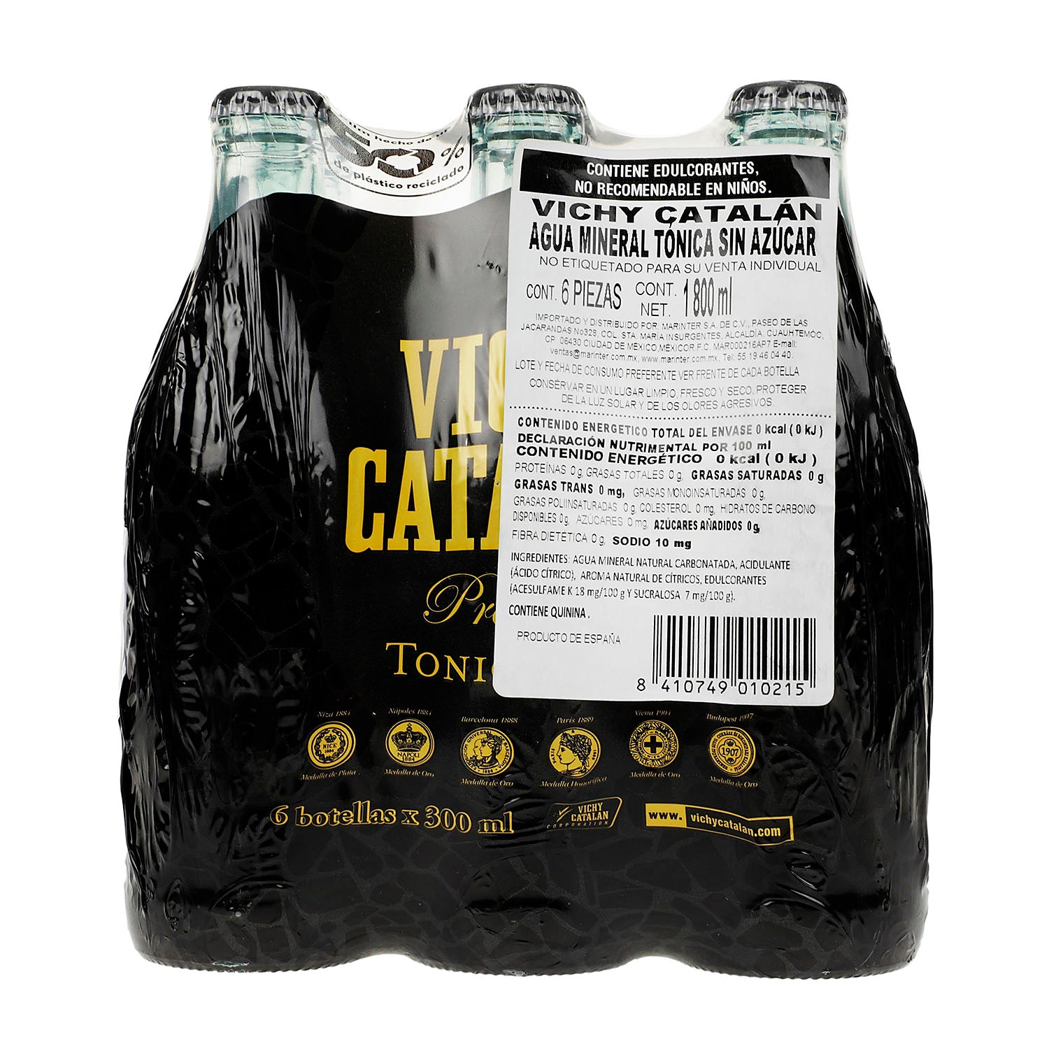 Agua Vichy Catalan Mineral Tonica Sixpack de 300 ml - España