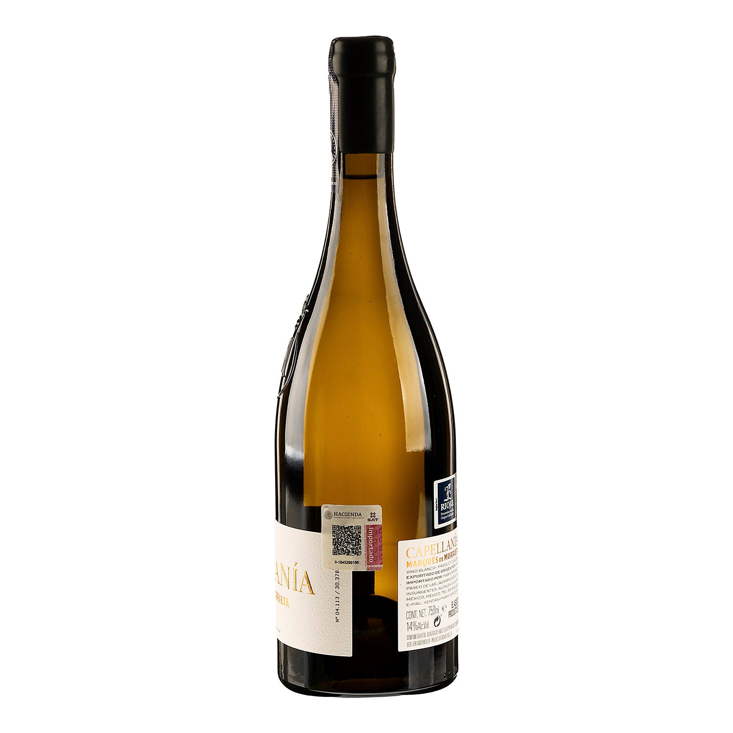 Vino Blanco Capellania Gran Reserva 2019 de 750 ml - España