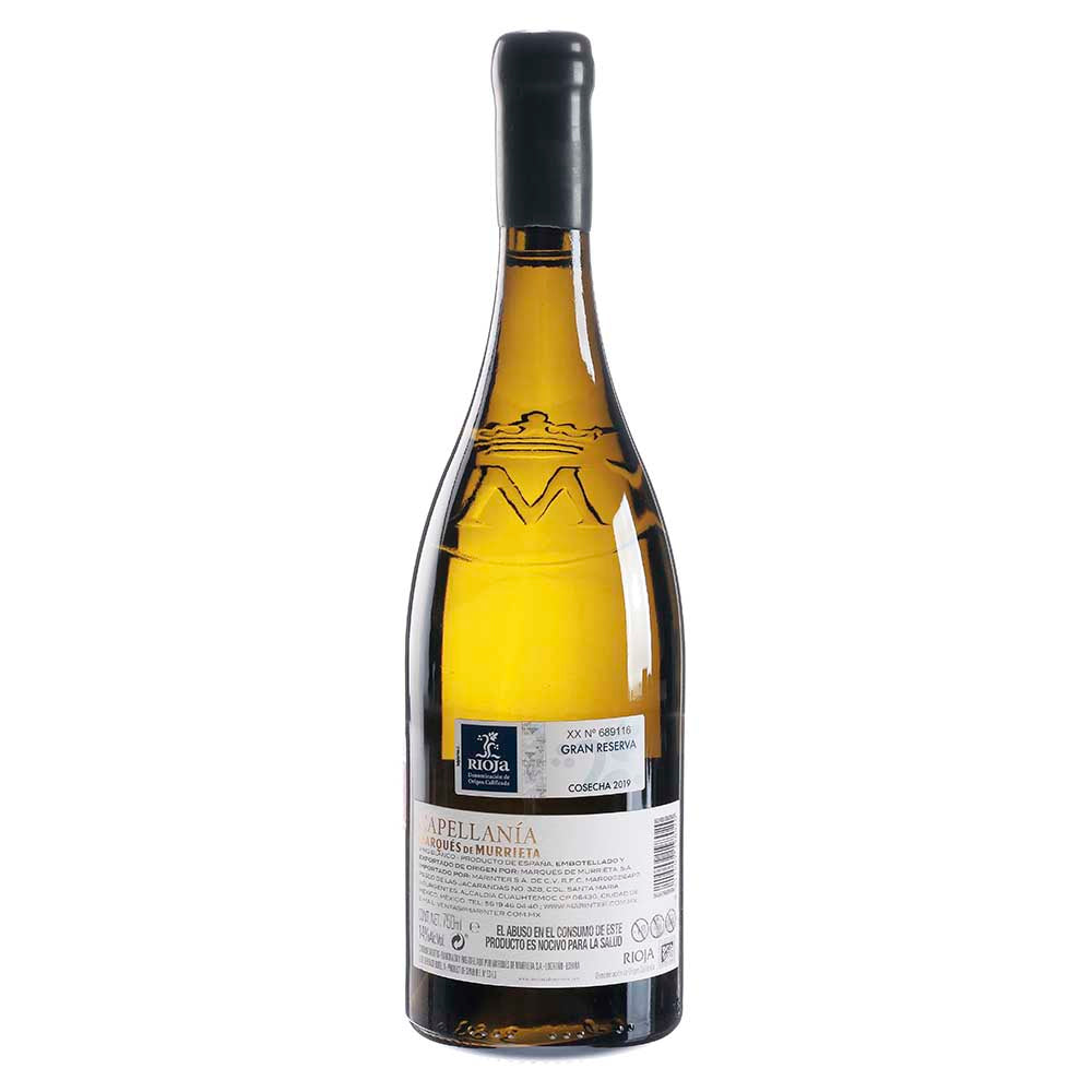 Vino Blanco Capellania Gran Reserva 2019 de 750 ml - España