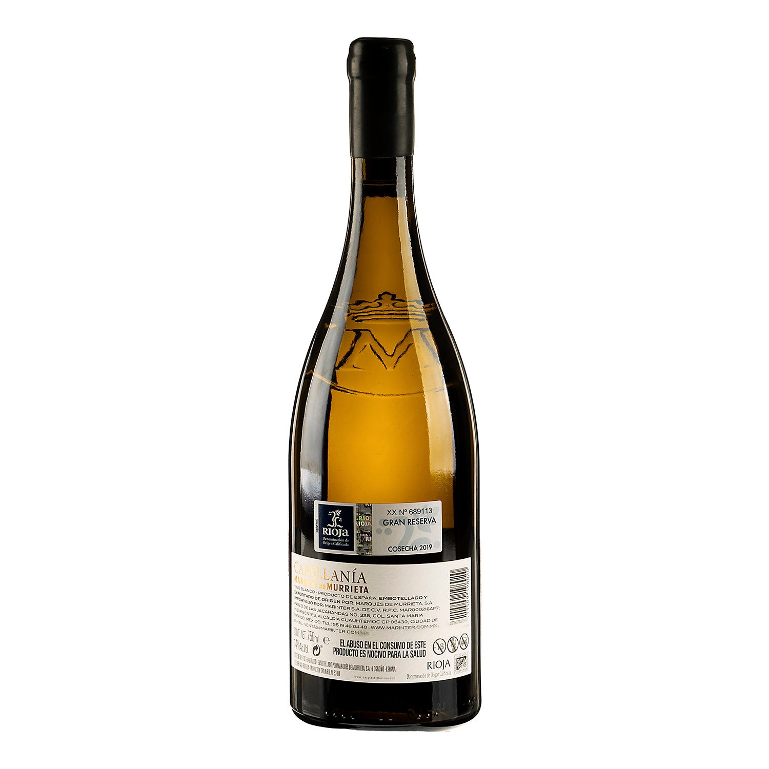 Vino Blanco Capellania Gran Reserva 2019 de 750 ml - España